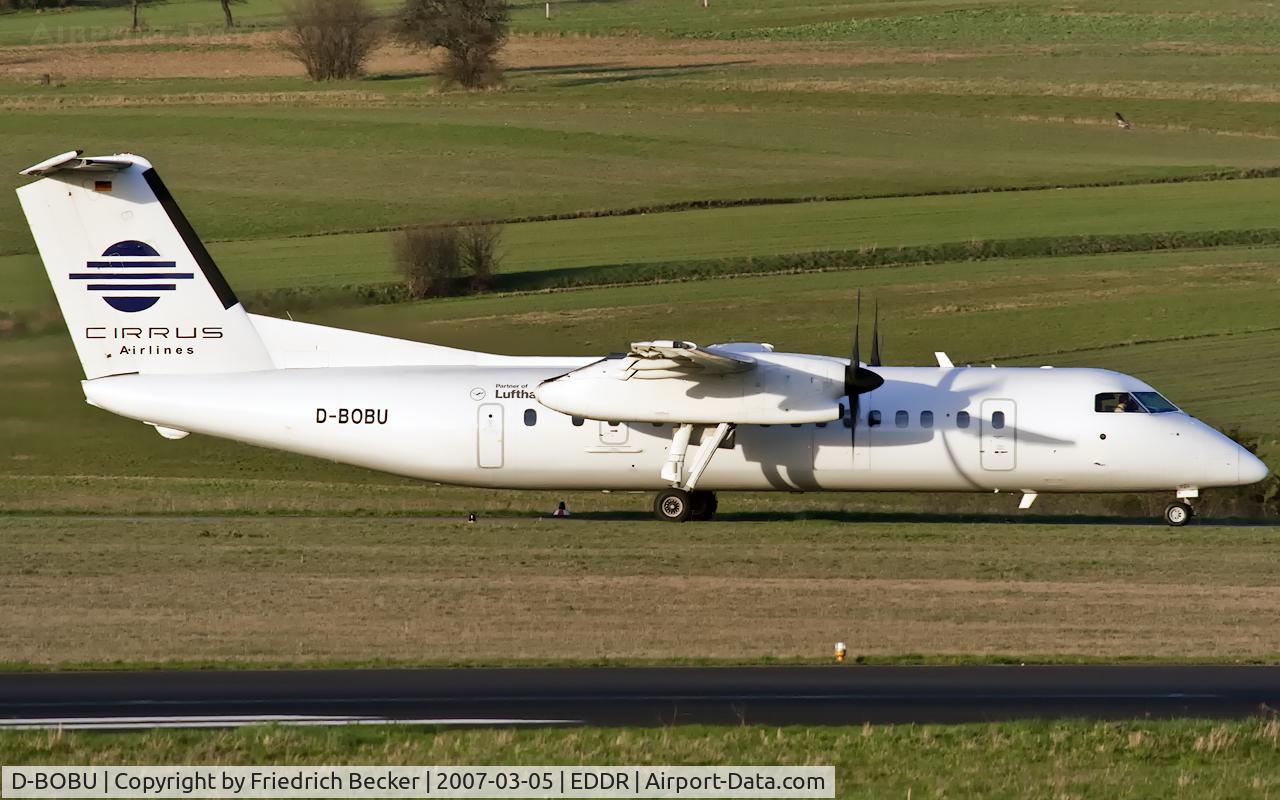D-BOBU, 1991 De Havilland Canada DHC-8-311 Dash 8 C/N 252, taxying to the active