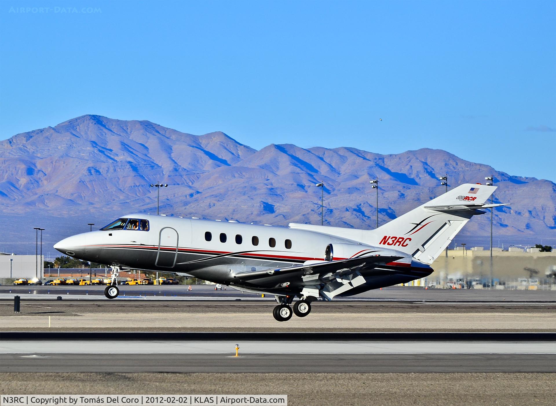 N3RC, 1994 British Aerospace BAe-125-800A C/N 258253, N3RC British Aerospace BAe 125-800A C/N 258253 (Richard Childress RCR Air)

- Las Vegas - McCarran International (LAS / KLAS)
USA - Nevada, February 02, 2012
Photo: Tomás Del Coro