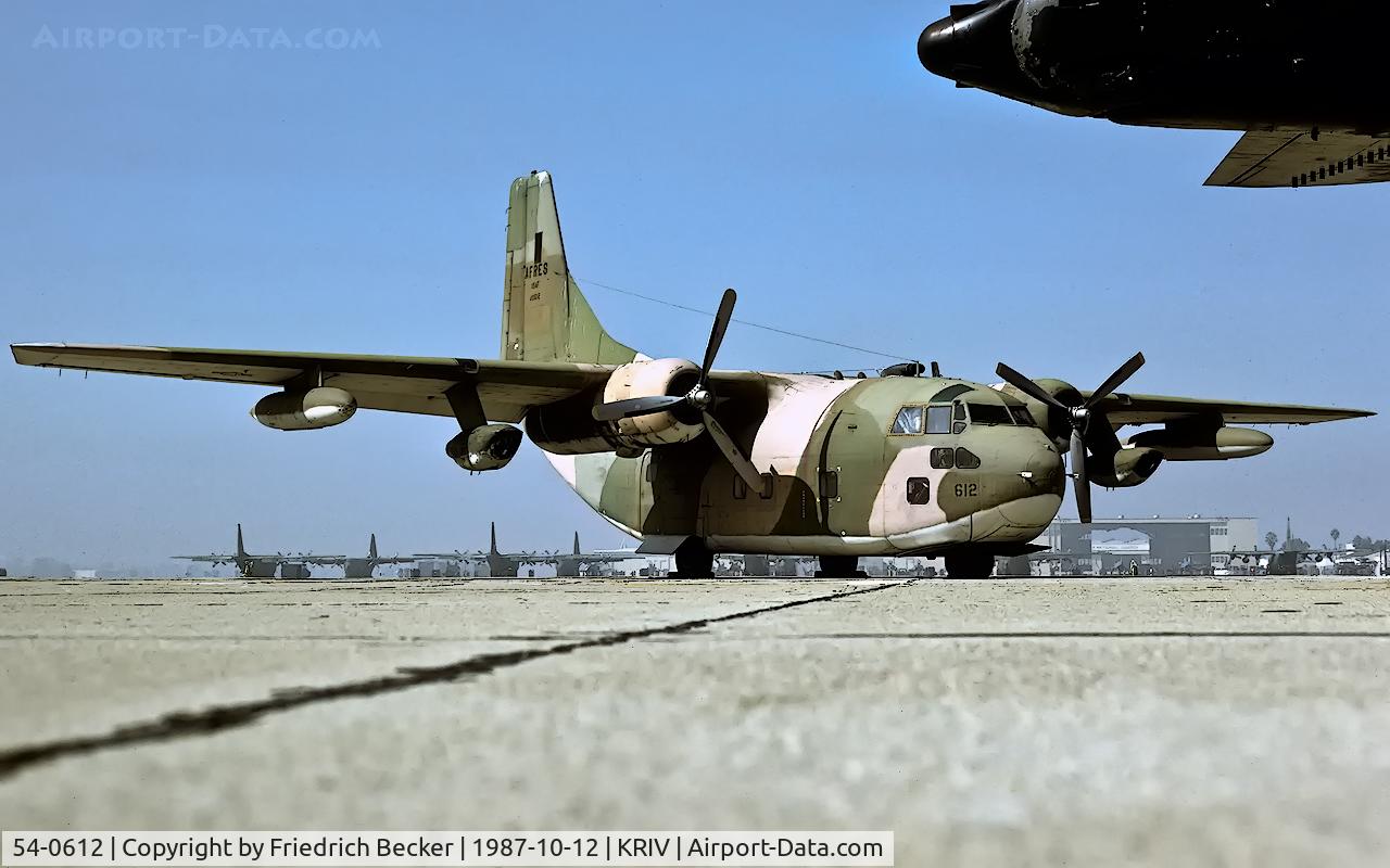 54-0612, 1955 Fairchild C-123K Provider C/N 20061, March Field Aviation Museum
