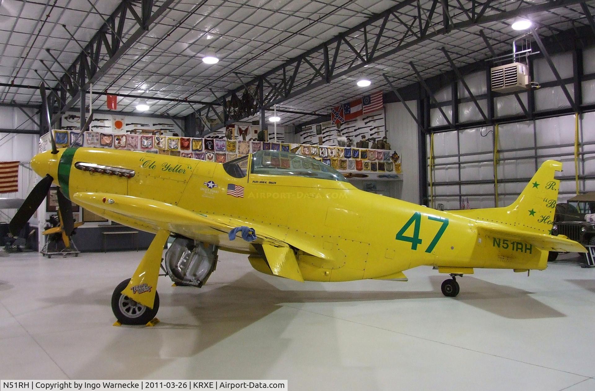 N51RH, North American P-51D Mustang C/N 44-74739, North American P-51D Mustang 'Ole Yeller' at the Legacy Flight Museum, Rexburg ID