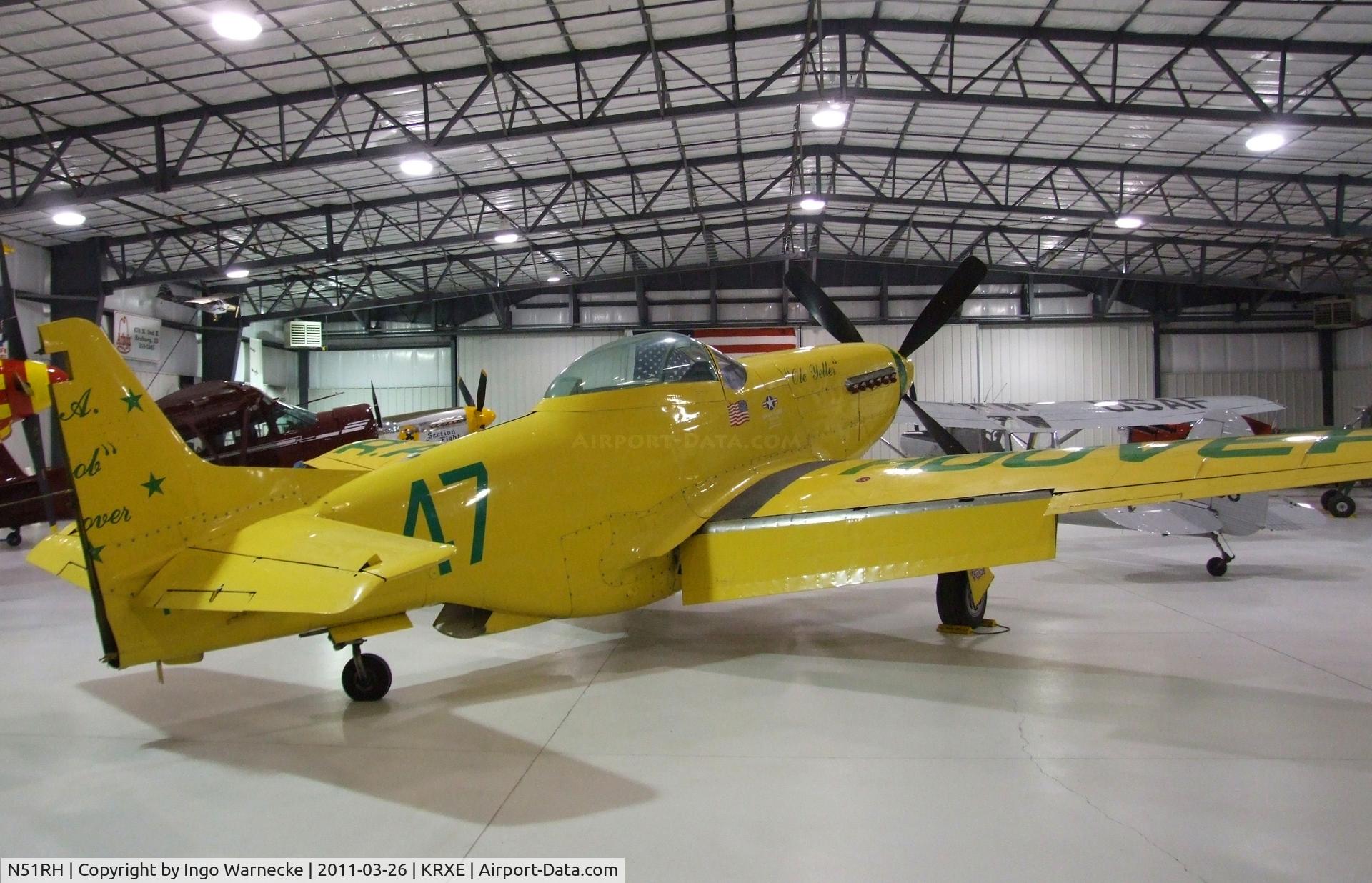 N51RH, North American P-51D Mustang C/N 44-74739, North American P-51D Mustang 'Ole Yeller' at the Legacy Flight Museum, Rexburg ID