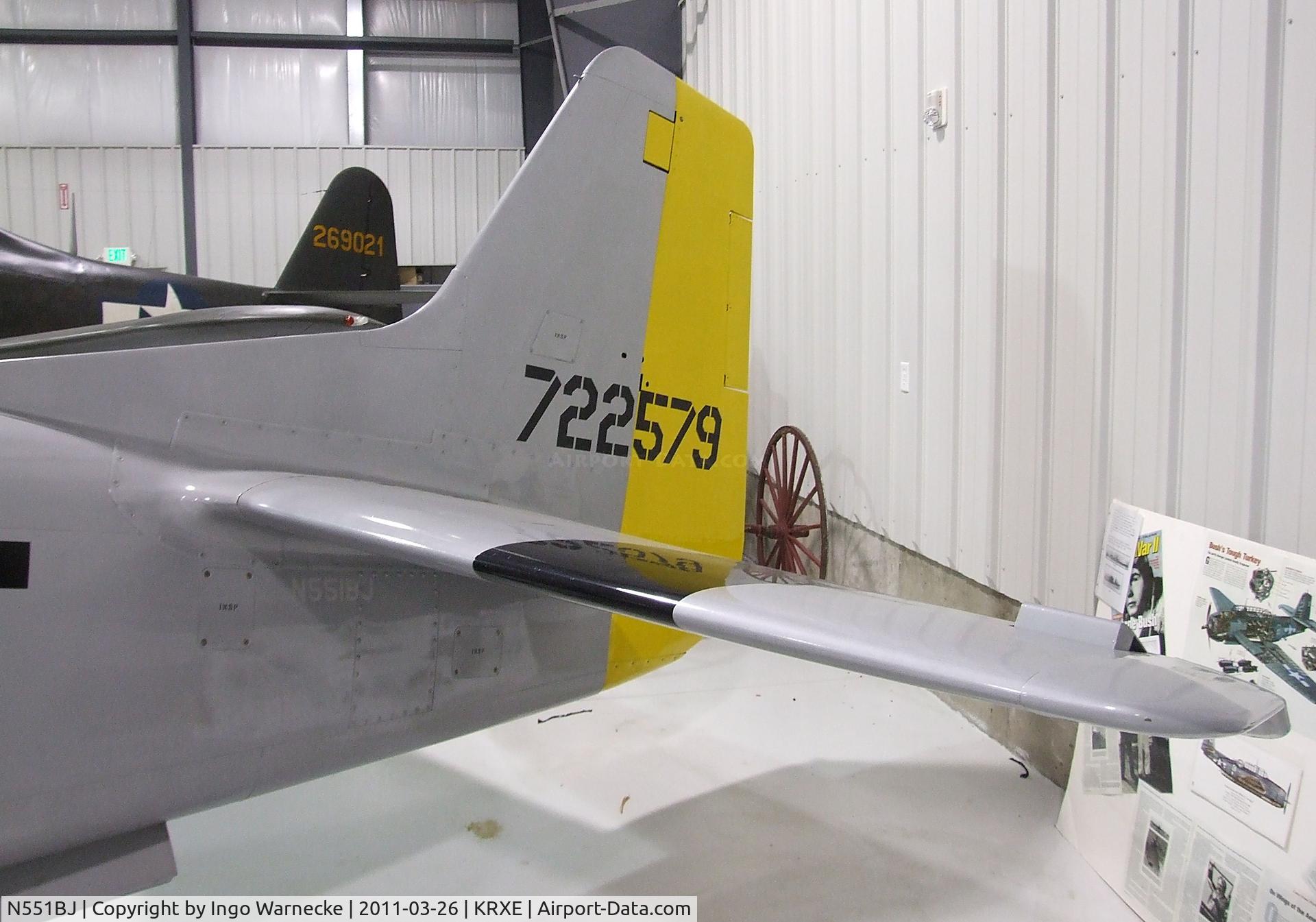 N551BJ, North American F-51D Mustang C/N 67-22579, Cavalier F-51D Mustang at the Legacy Flight Museum, Rexburg ID