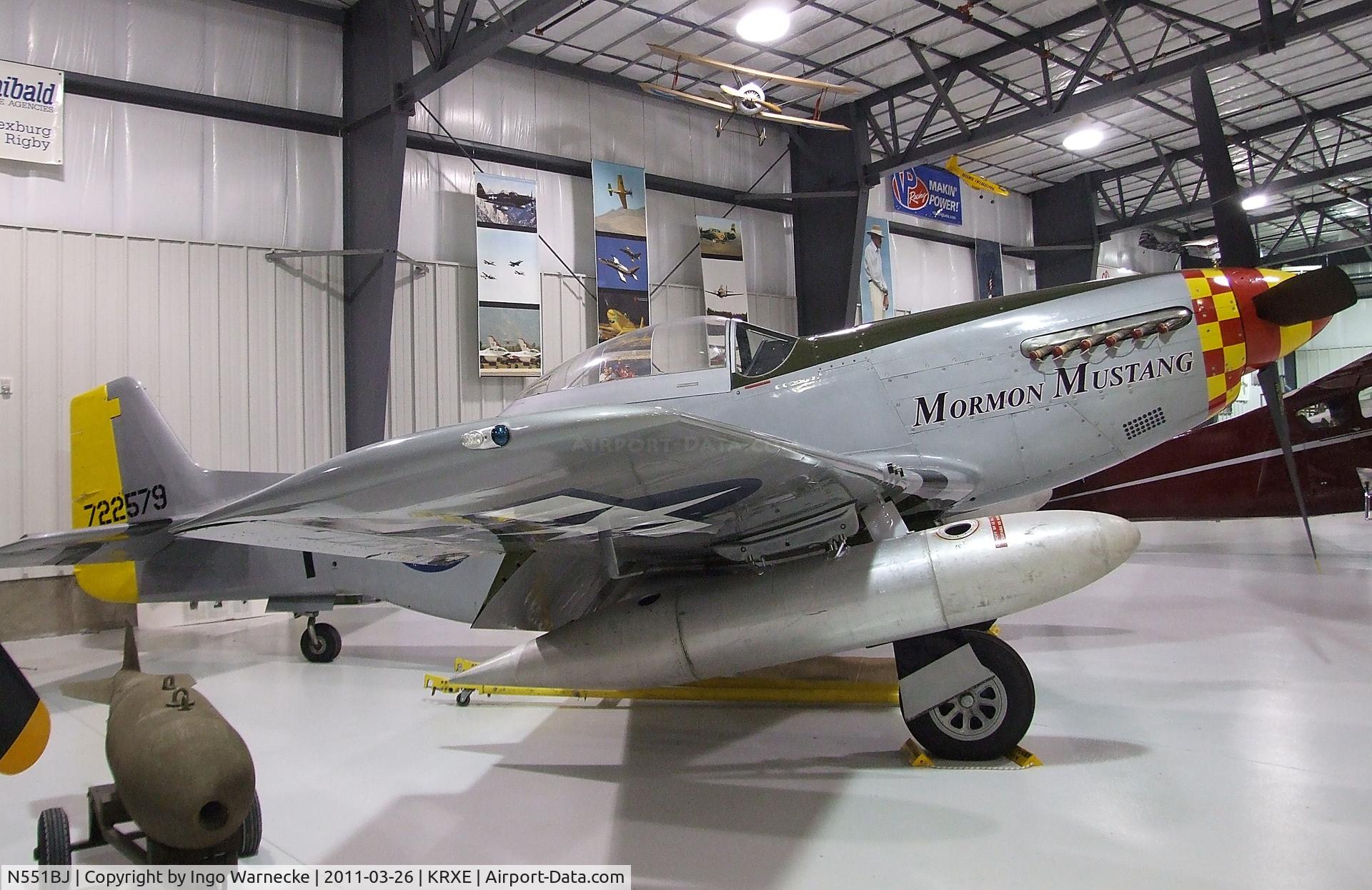 N551BJ, North American F-51D Mustang C/N 67-22579, Cavalier F-51D Mustang at the Legacy Flight Museum, Rexburg ID