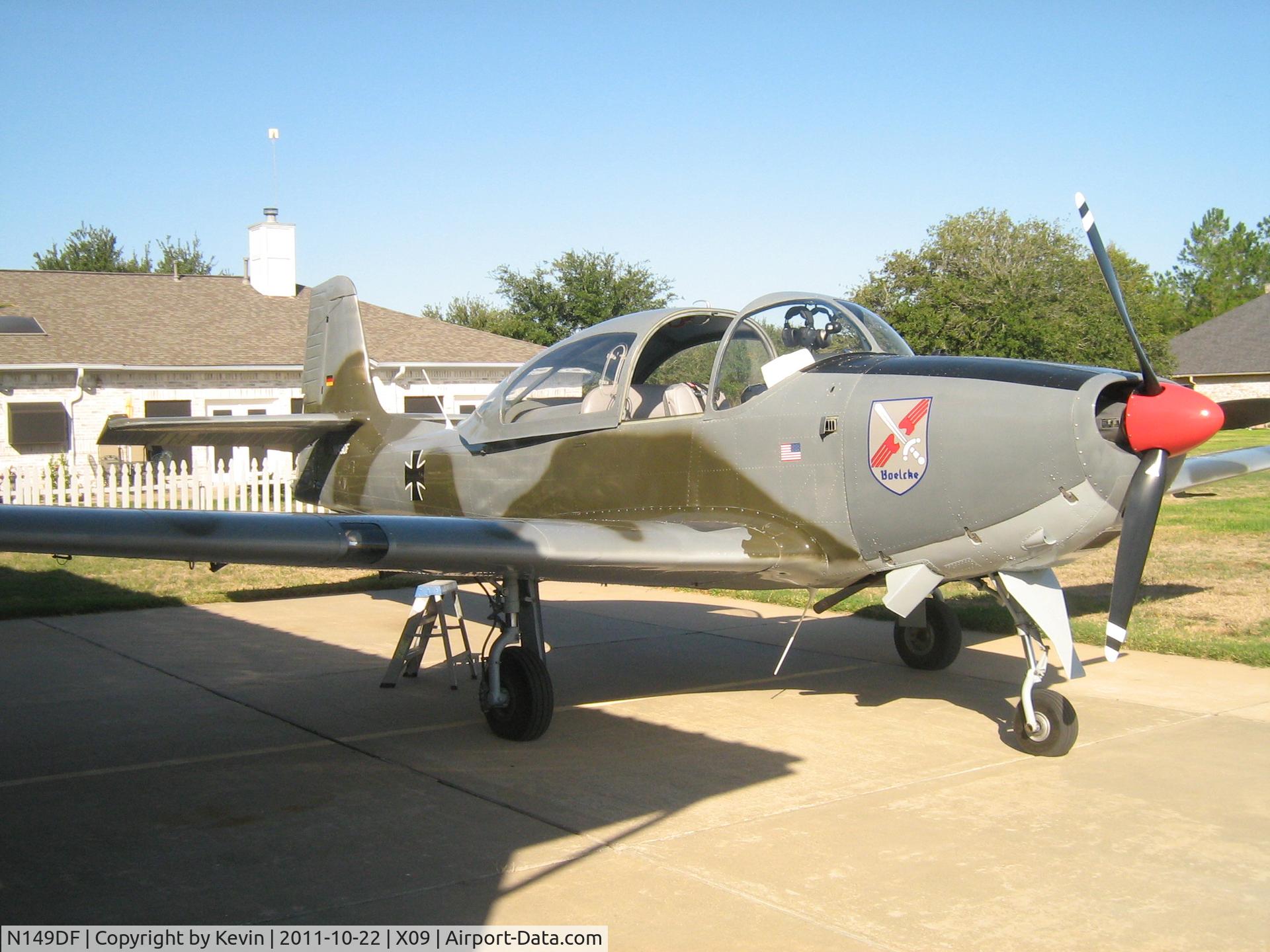 N149DF, 1963 Piaggio P-149D C/N 348, At Covey Trails in TX prior to delivery to WA state.