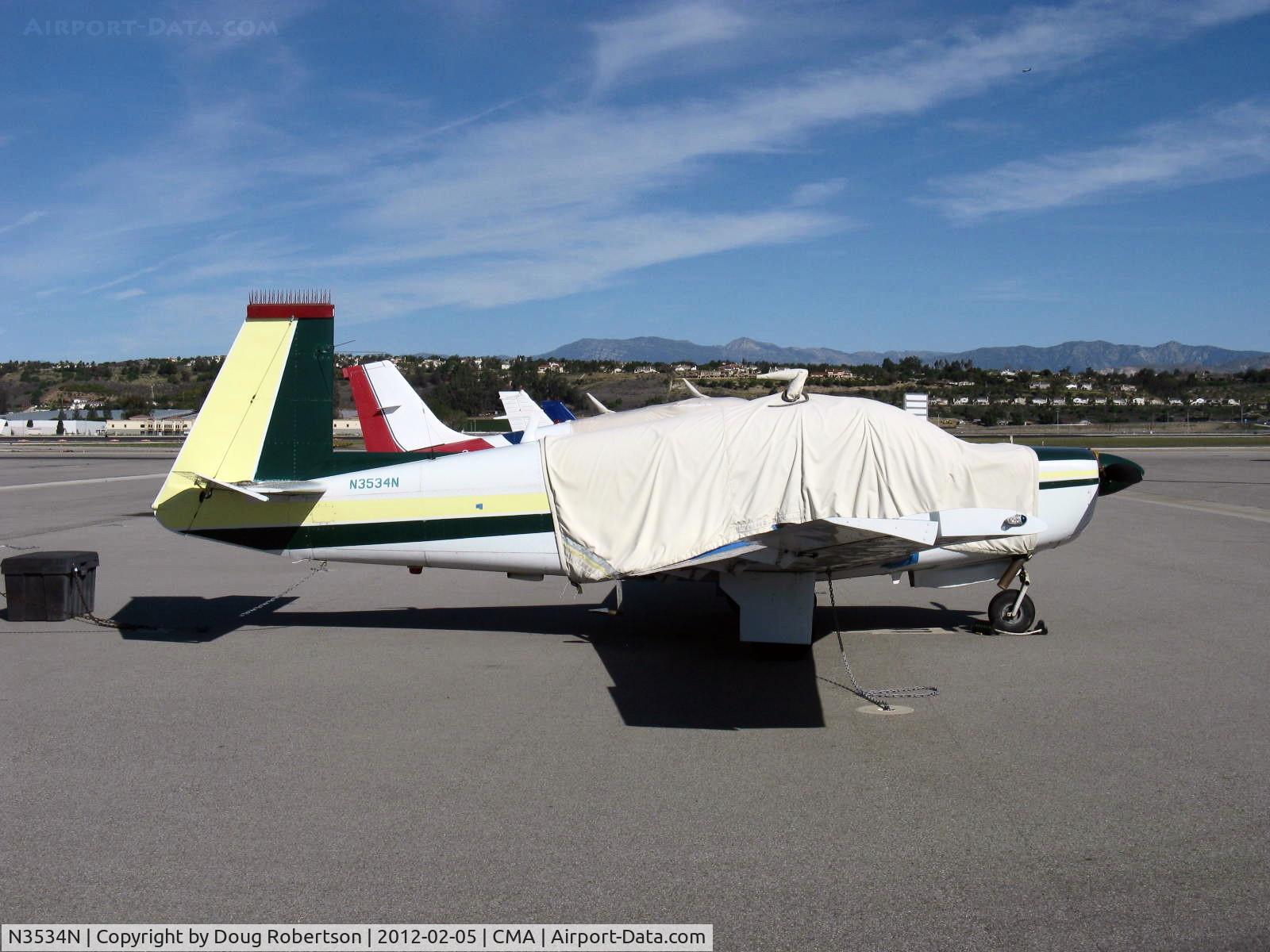 N3534N, 1967 Mooney M20F Executive C/N 680087, 1967 Mooney M20F EXECUTIVE, Lycoming IO-360-A1A 200 Hp
