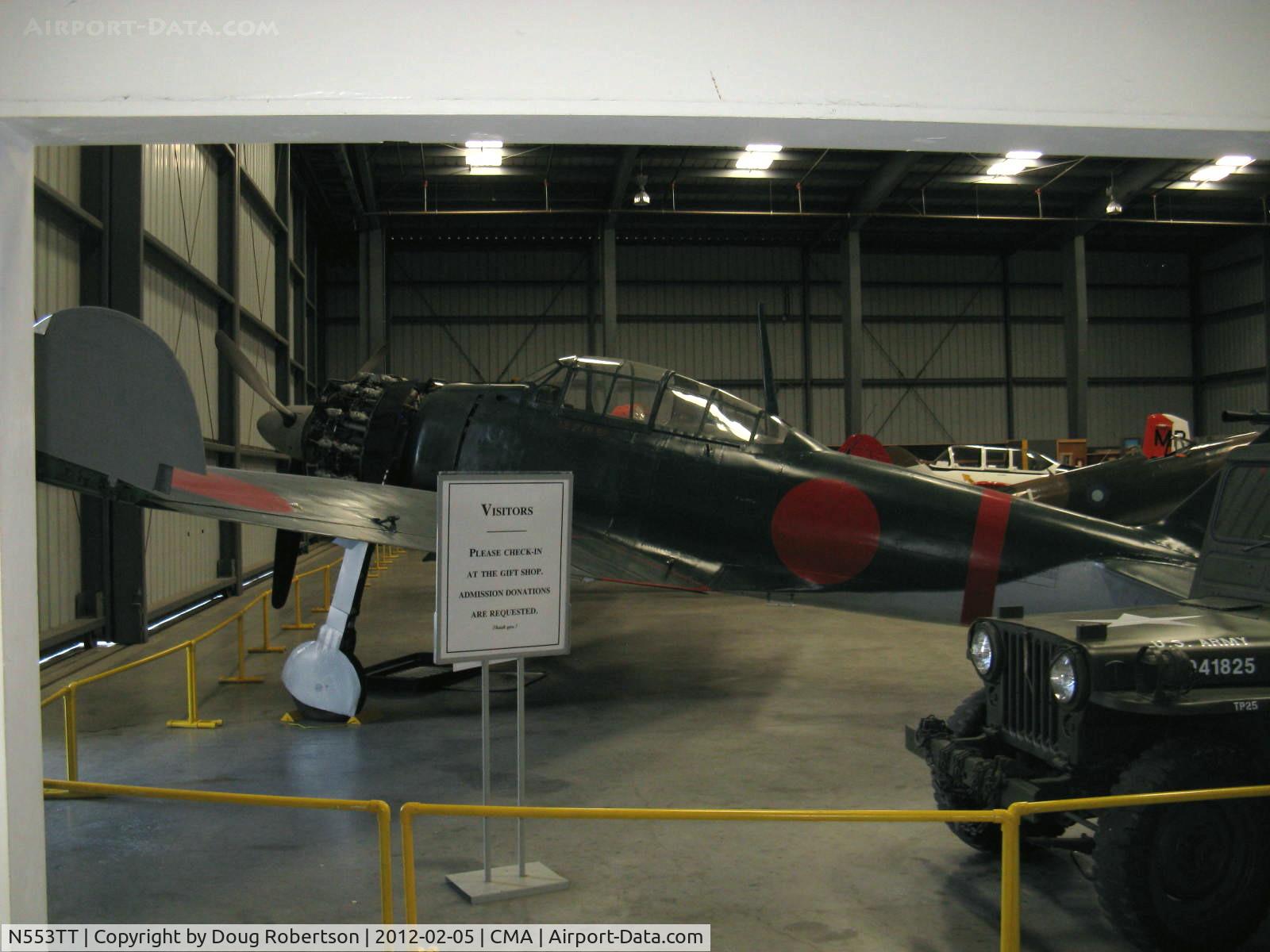 N553TT, 1942 Mitsubishi A6M3 Reisen (Zero) C/N 3858, 1942 Mitsubishi A6M3 ZERO-SEN (ZEKE), P&W R-1820 Double Wasp 1,130 Hp for original Nakajima Sakai 14 cylinder radial, at CAF Museum