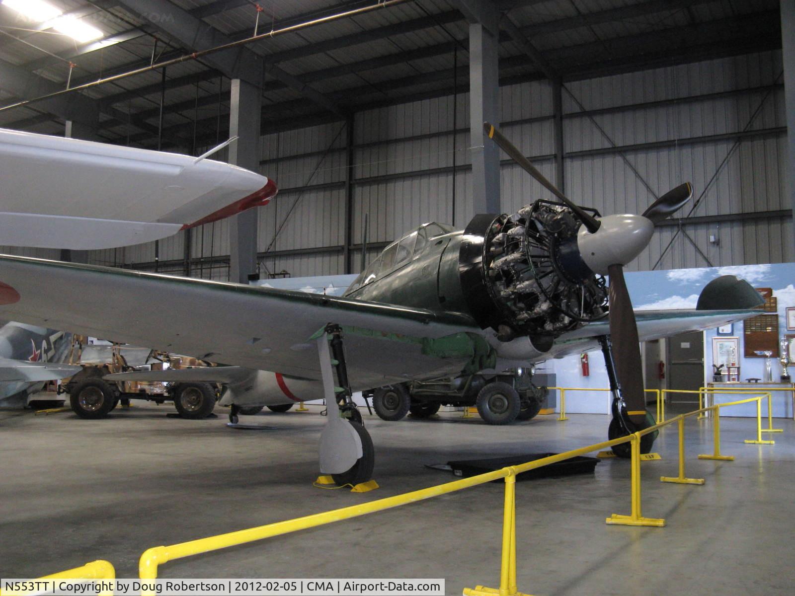 N553TT, 1942 Mitsubishi A6M3 Reisen (Zero) C/N 3858, 1942 Mitsubishi A6M3 ZERO-SEN (ZEKE), P&W R-1820 Double Wasp 1,130 Hp for original Nakajima Sakai 14 cylinder radial, at CAF Museum