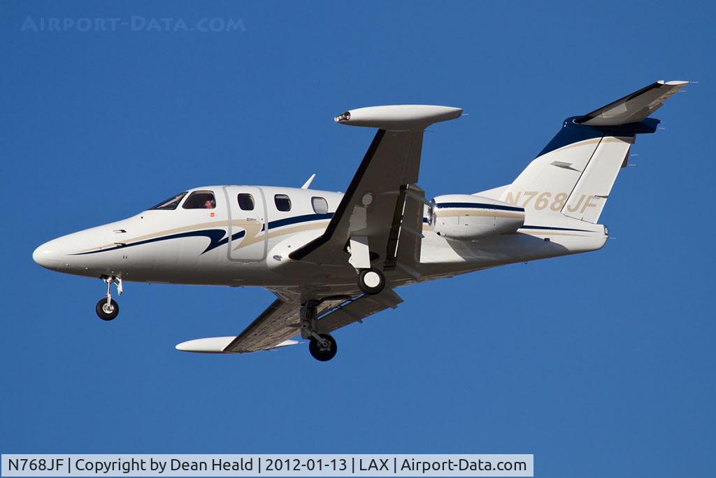 N768JF, 2007 Eclipse Aviation Corp EA500 C/N 000030, Milestown Services LLC 2007 Eclipse EA500 N768JF from San Diego Int'l (KSAN) on short final to RWY 25L.