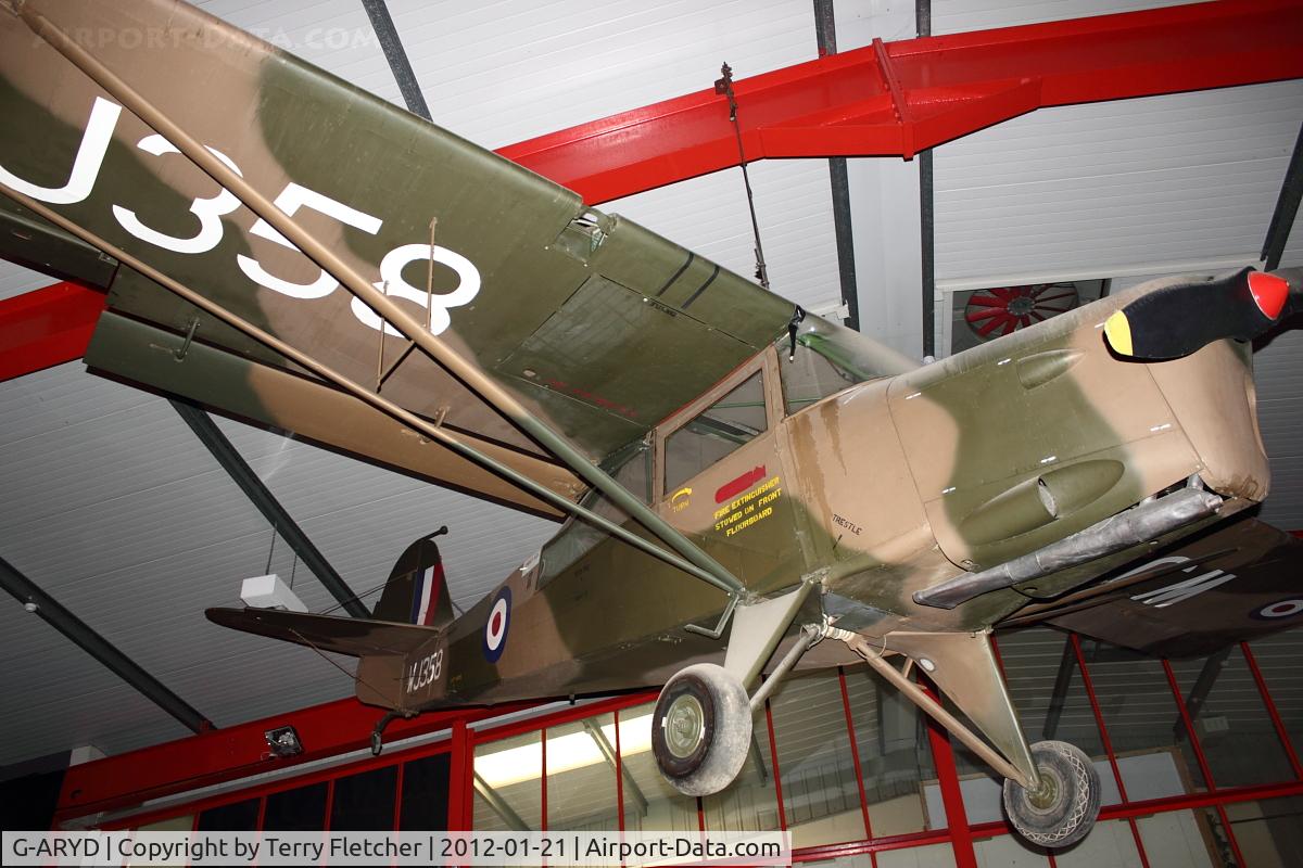 G-ARYD, 1952 Auster AOP.6 C/N Not found G-ARYD/WJ358, G-ARYD (WJ358), 1952 Auster 6A Tugmaster at Army Flying Museum , Middle Wallop