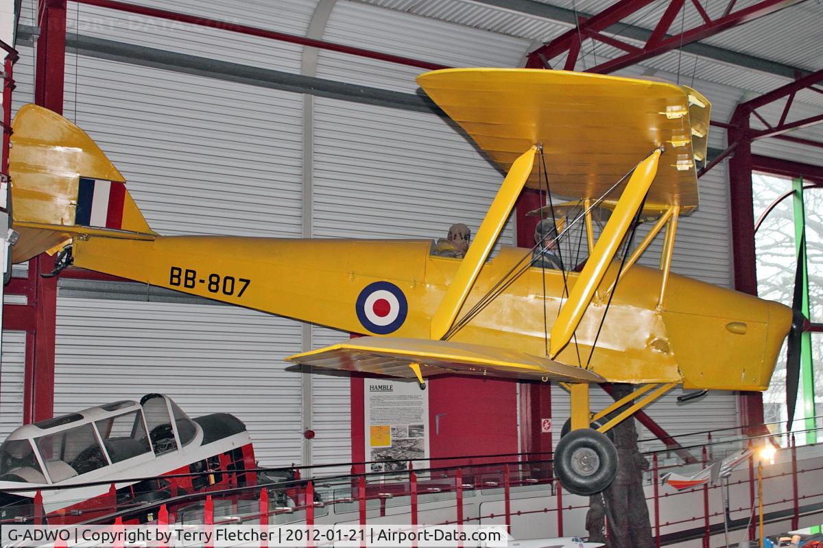 G-ADWO, 1935 De Havilland DH-82A Tiger Moth II C/N 3455, G-ADWO / BB807  De Havilland DH82A TIGER MOTH, c/n: 3455 at Solent Sky Museum , Southampton
