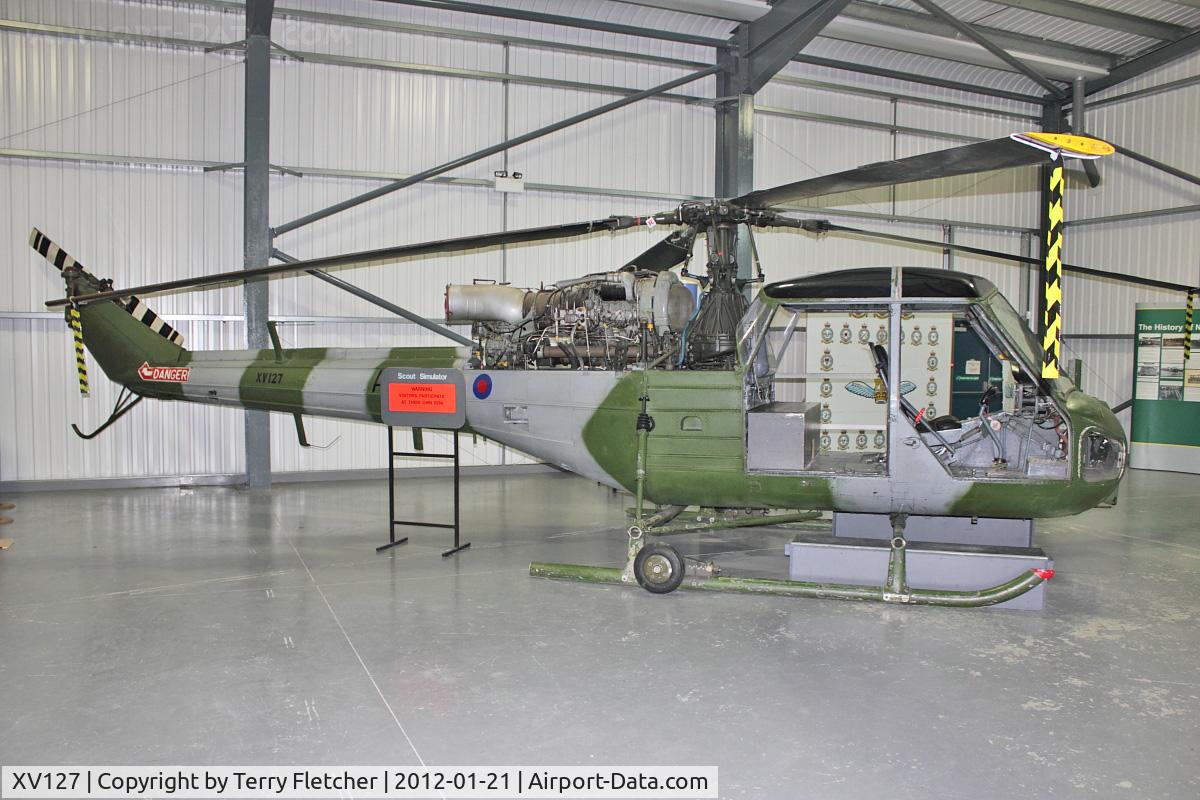 XV127, Westland Scout AH.1 C/N F9702, Westland Scout AH.1, c/n: F9702 at Army Flying Museum at Middle Wallop