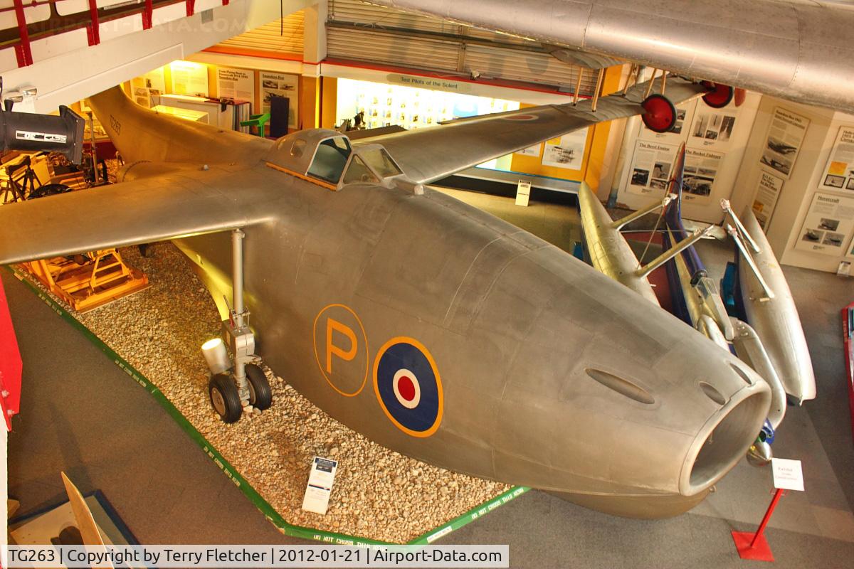 TG263, 1947 Saunders-Roe SR.A.1 C/N G-12-1, Saunders Roe SR.A.1, c/n: G-12-1 Jet Flying Boat
at Solent Sky Museum at Southampton