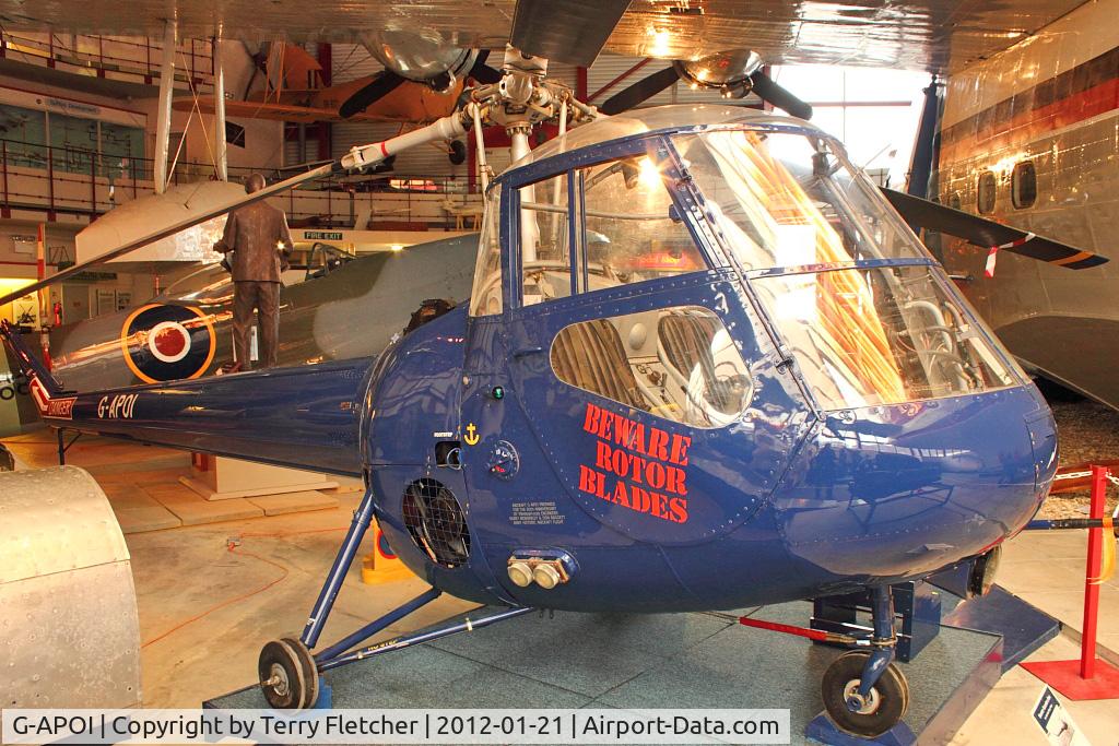 G-APOI, 1957 Saunders-Roe Skeeter 8 C/N S2/5081, 1957 Saunders-Roe Skeeter 8, c/n: S2/5081 preserved at Solent Sky Museum, Southampton