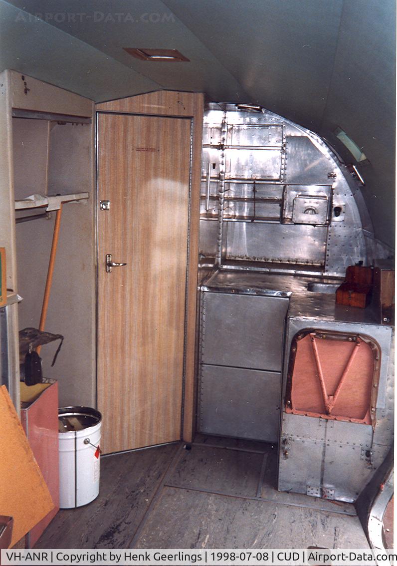 VH-ANR, 1937 Douglas DC-3-194B C/N 1944, Queensland Air Museum. Galley and toilet of VH-ANR , DC-3 , cn 1944 , Airlines of N.S.W.