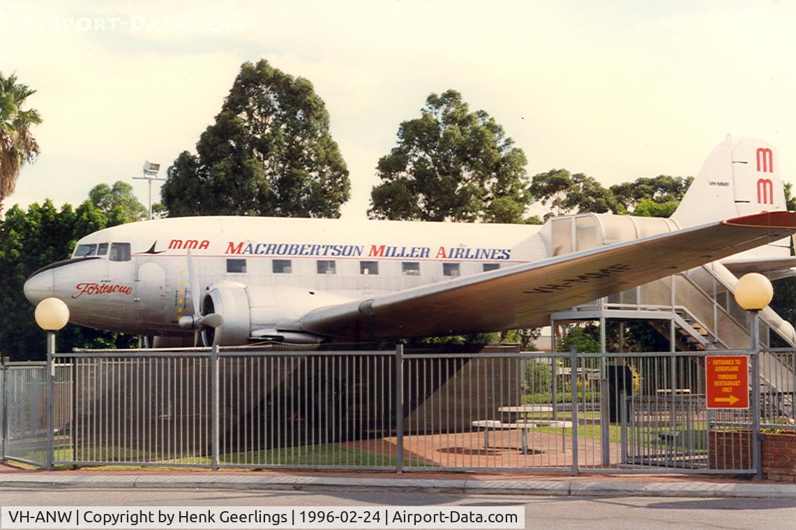 VH-ANW, 1942 Douglas C-47A-25DK C/N 13624, MMA - Mc Donalds Restaurant , Perth - Midland Junction