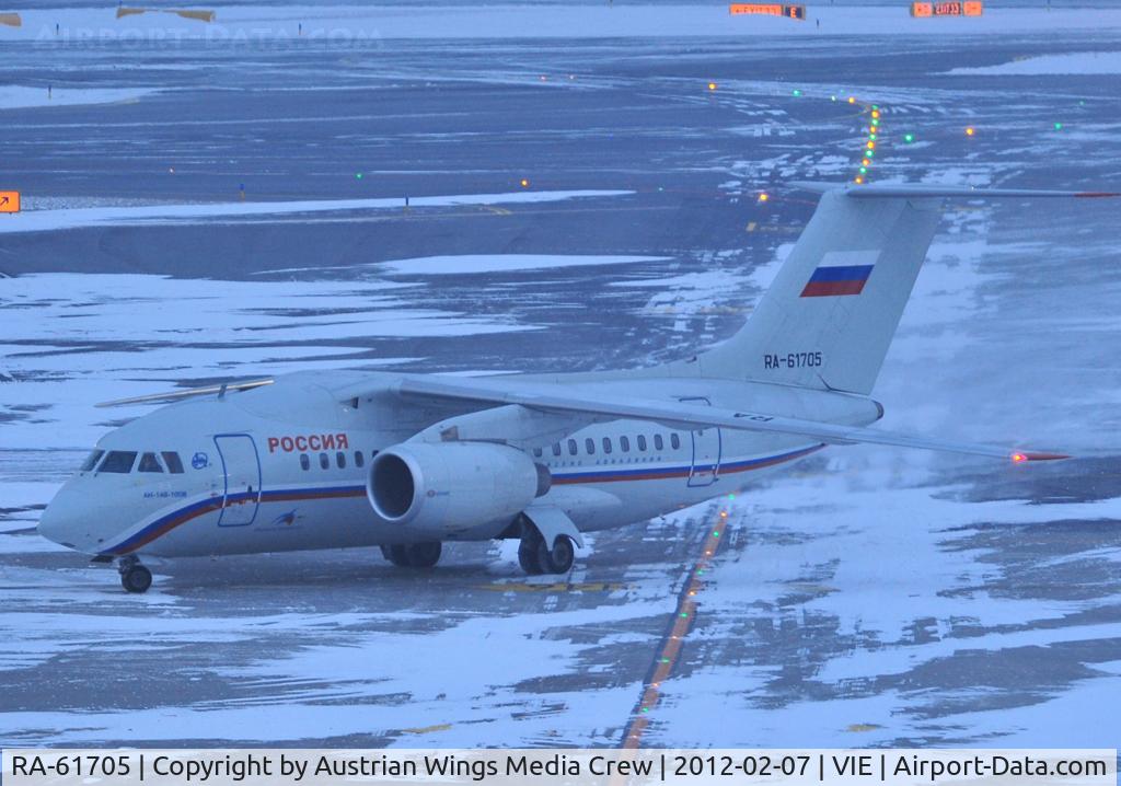 RA-61705, 2010 Antonov An-148-100B C/N 4007, First Landing of AN-148 at VIE!