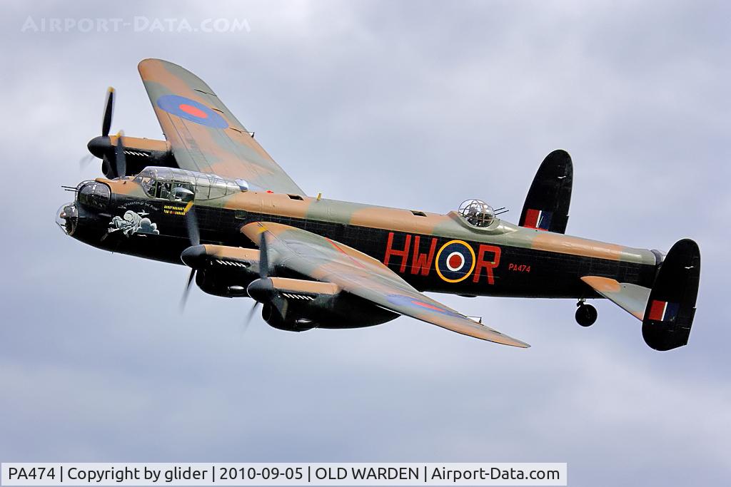 PA474, 1945 Avro 683 Lancaster B1 C/N VACH0052/D2973, Surprise visitor with two passes at Old Warden and the Shuttleworth Collection September Display 2010.Always good to see the BBMF Lancaster (PA474) doing it's thing!!