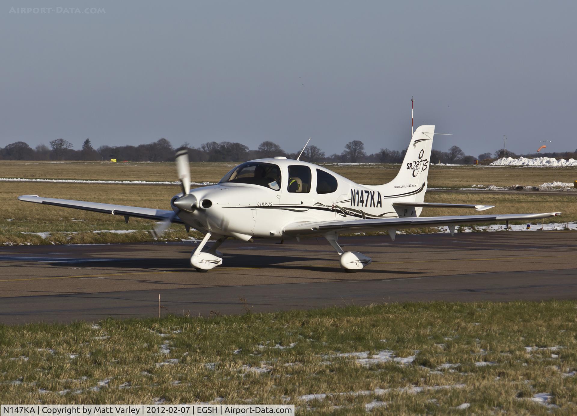 N147KA, 2006 Cirrus SR22 GTS C/N 1944, Arriving at SaxonAir.