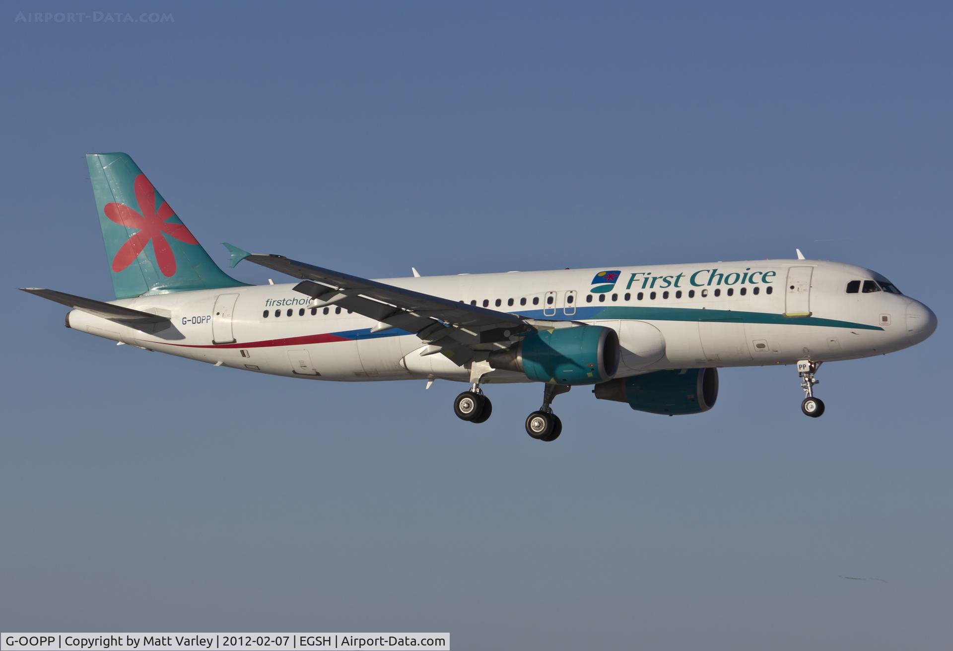 G-OOPP, 2001 Airbus A320-214 C/N 1571, Arriving at EGSH for spray into Monarch C/S (To become G-OZBW )