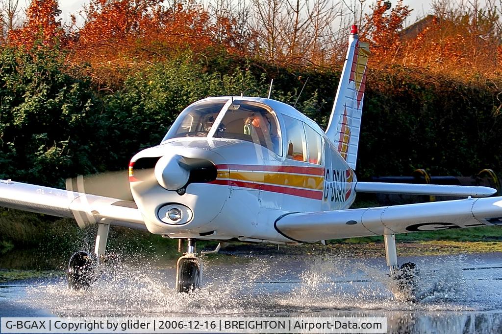 G-BGAX, 1973 Piper PA-28-140 Cherokee C/N 28-7325409, A paddle in the puddles before the serious business of flight!!!!