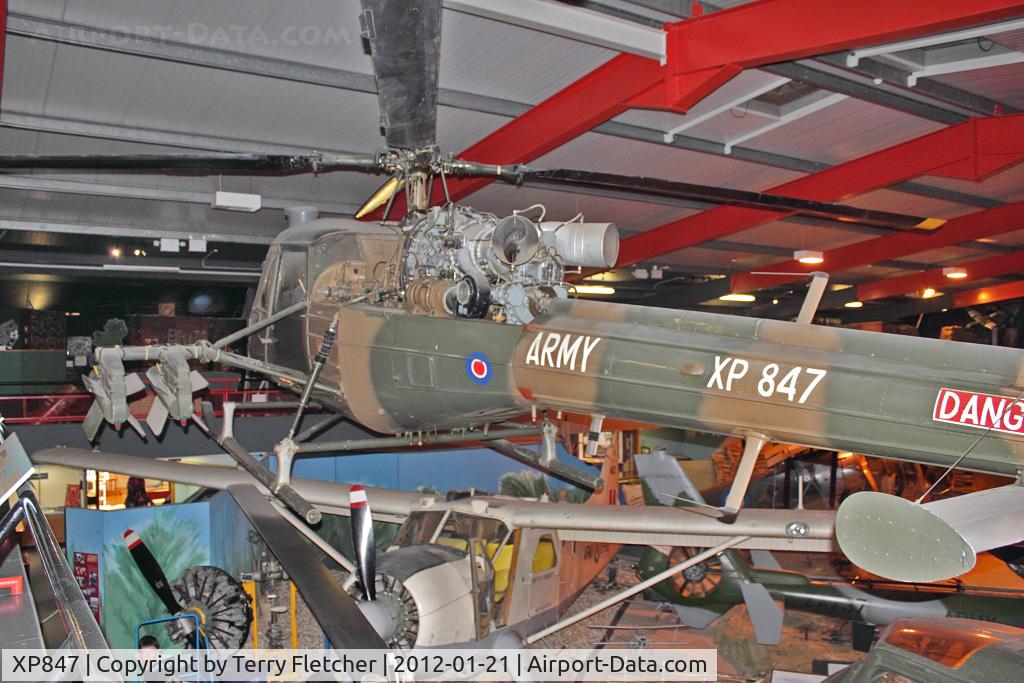XP847, Westland Scout AH.1 C/N F9473, Westland Scout AH.1, c/n: F9473 at Army Flying Museum at Middle Wallop