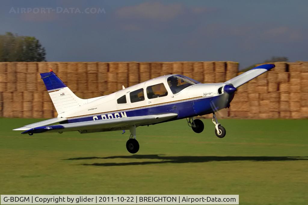 G-BDGM, 1974 Piper PA-28-151 Cherokee Warrior C/N 28-7415165, More crosswind antics!!