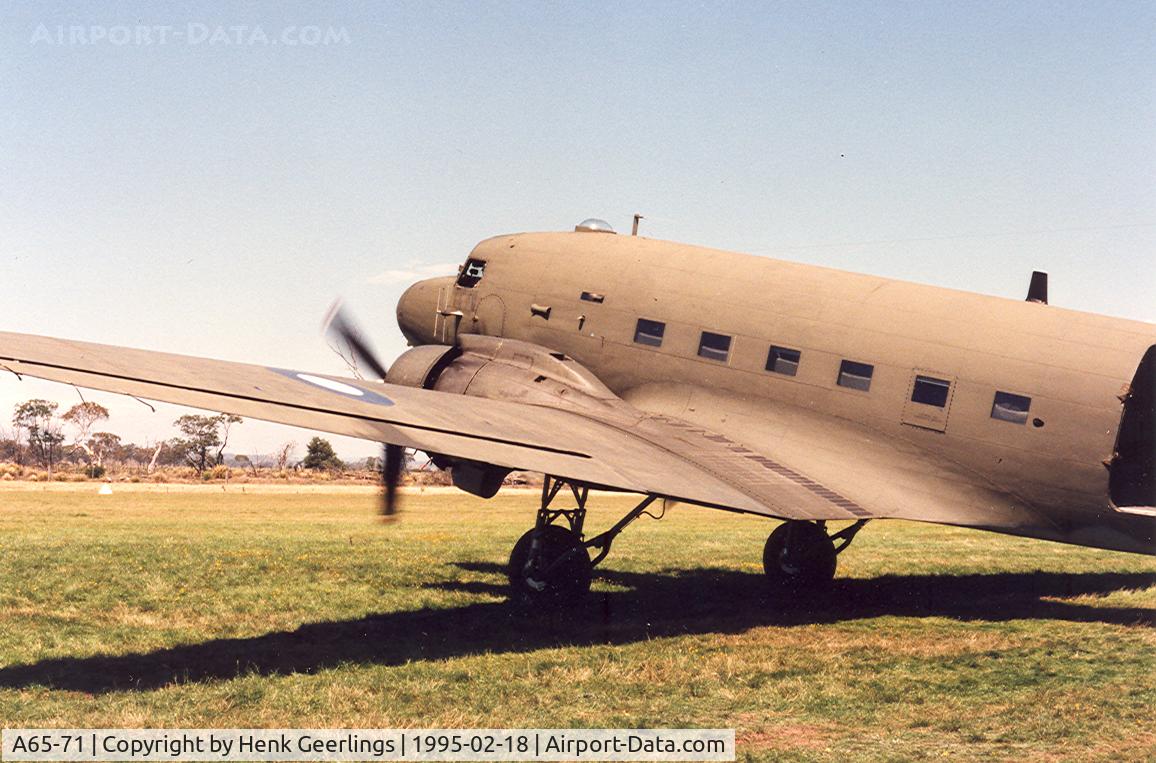 A65-71, Douglas C-47B Skytrain C/N 15686/27131, Australian War Memorial Heritage Dakota VHCIN , Photo taken during the Skyraces Tasmania, Valleyfield Tasmania.