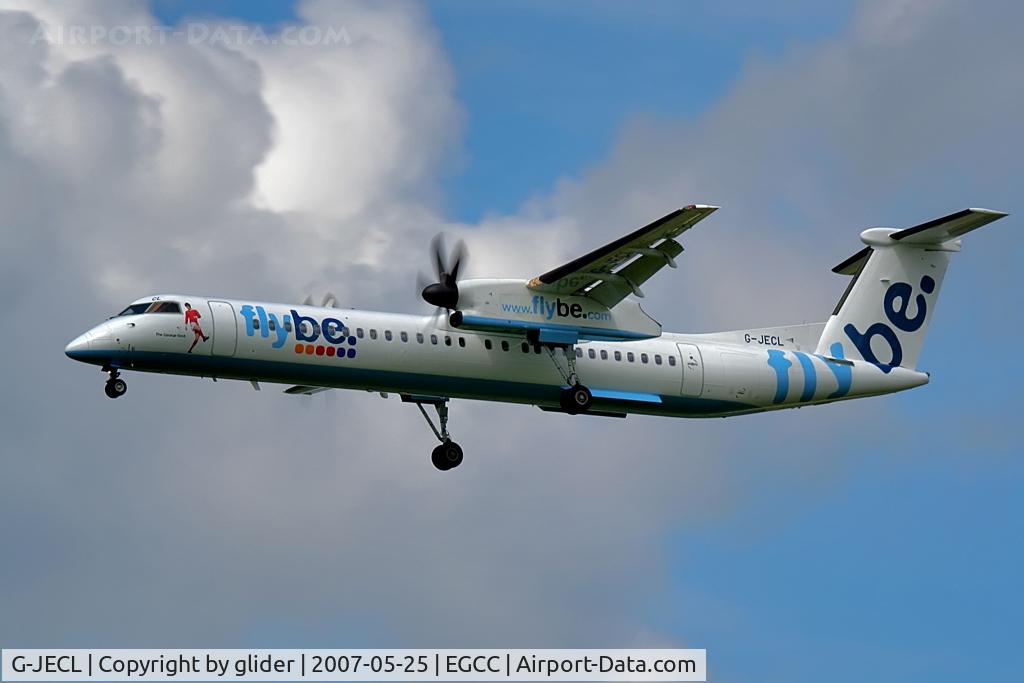 G-JECL, 2005 De Havilland Canada DHC-8-402Q Dash 8 C/N 4114, Love the George Best Logo!!  Nice touch