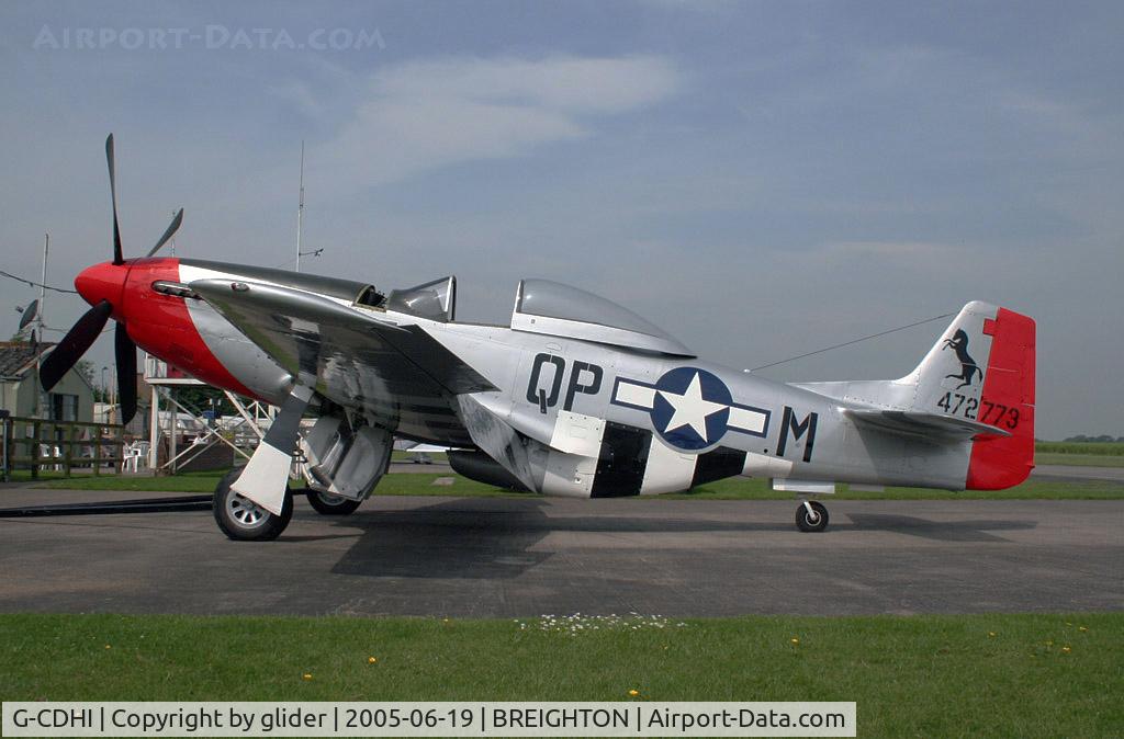G-CDHI, 1944 North American P-51D Mustang C/N 122-39232, A happy memory only now!!