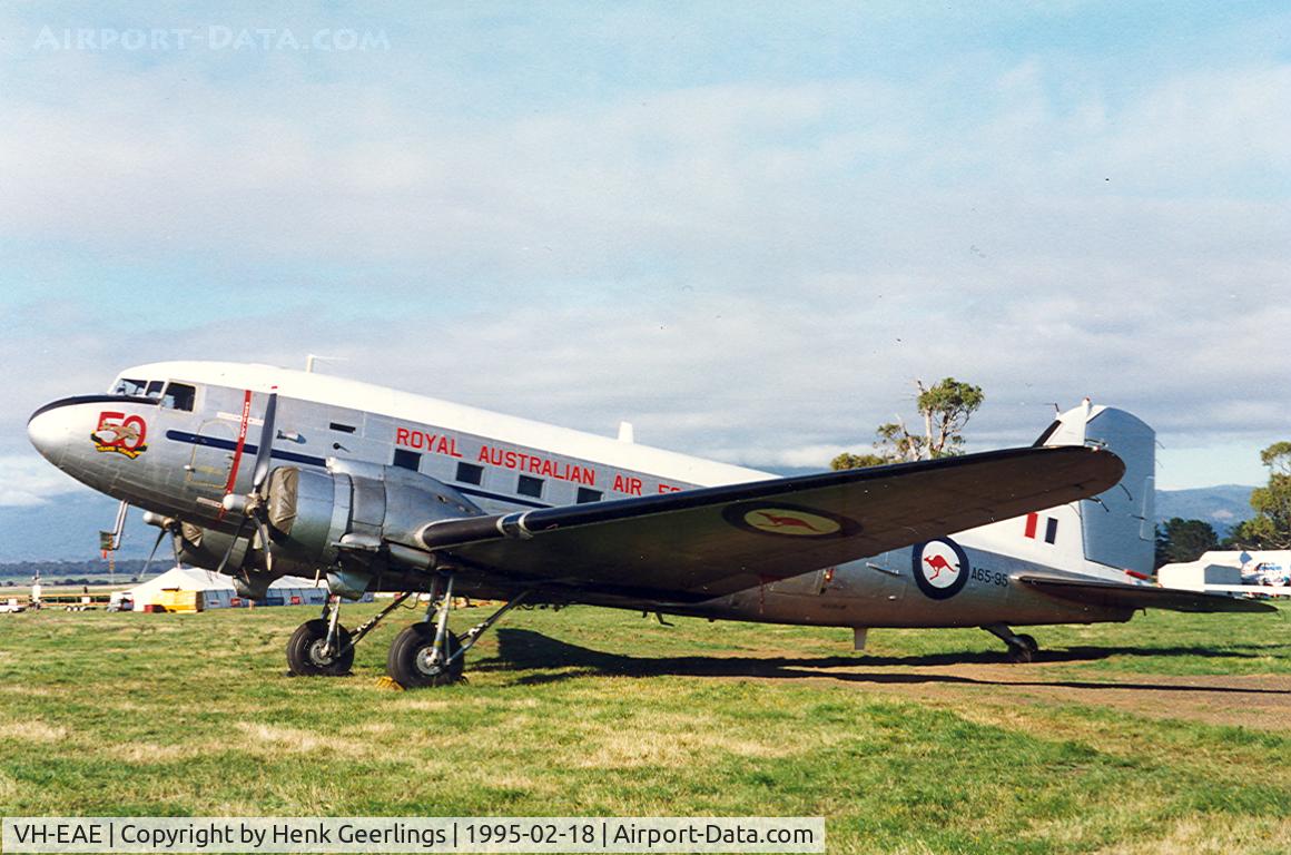VH-EAE, 1945 Douglas C-47B Skytrain C/N 16348/33096, RAAF - ARDU , A65 95.
Skyrace Tasmania , Valleyfield.