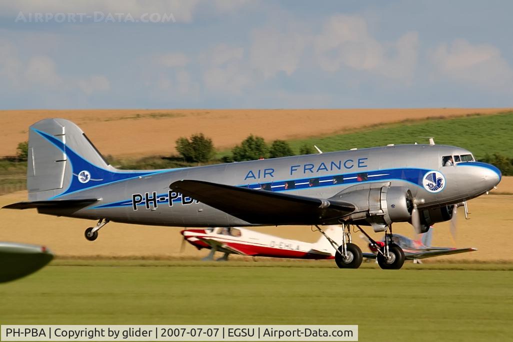 PH-PBA, 1943 Douglas DC-3C-S1C3G (C-47A-75-DL) C/N 19434, Off with some enthusiasts back to Holland after the airshow and looking good!!