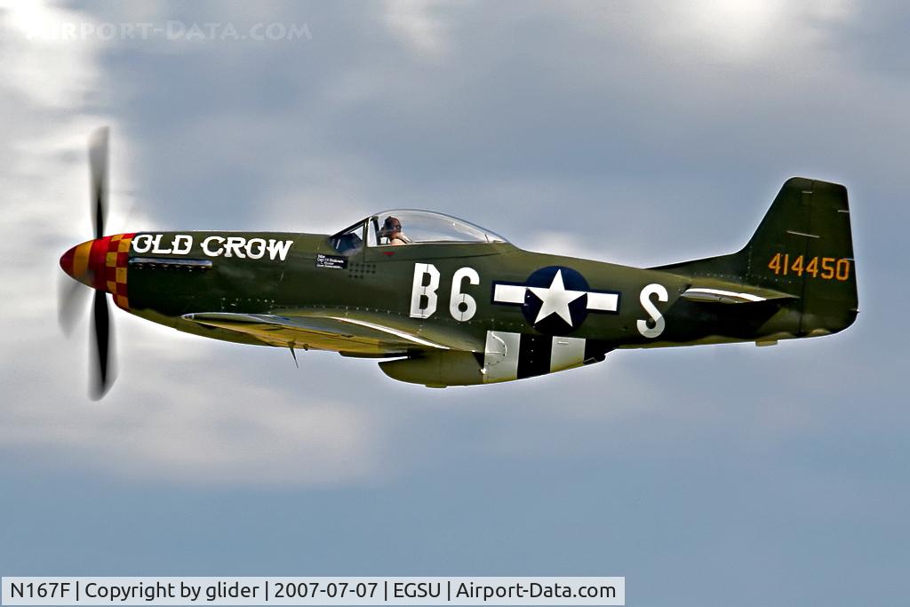 N167F, 1944 North American P-51D Mustang C/N 122-40417, Scandinavian Historic Flight. Currently (early 2012) this aircraft will be moving on as it is up for sale.