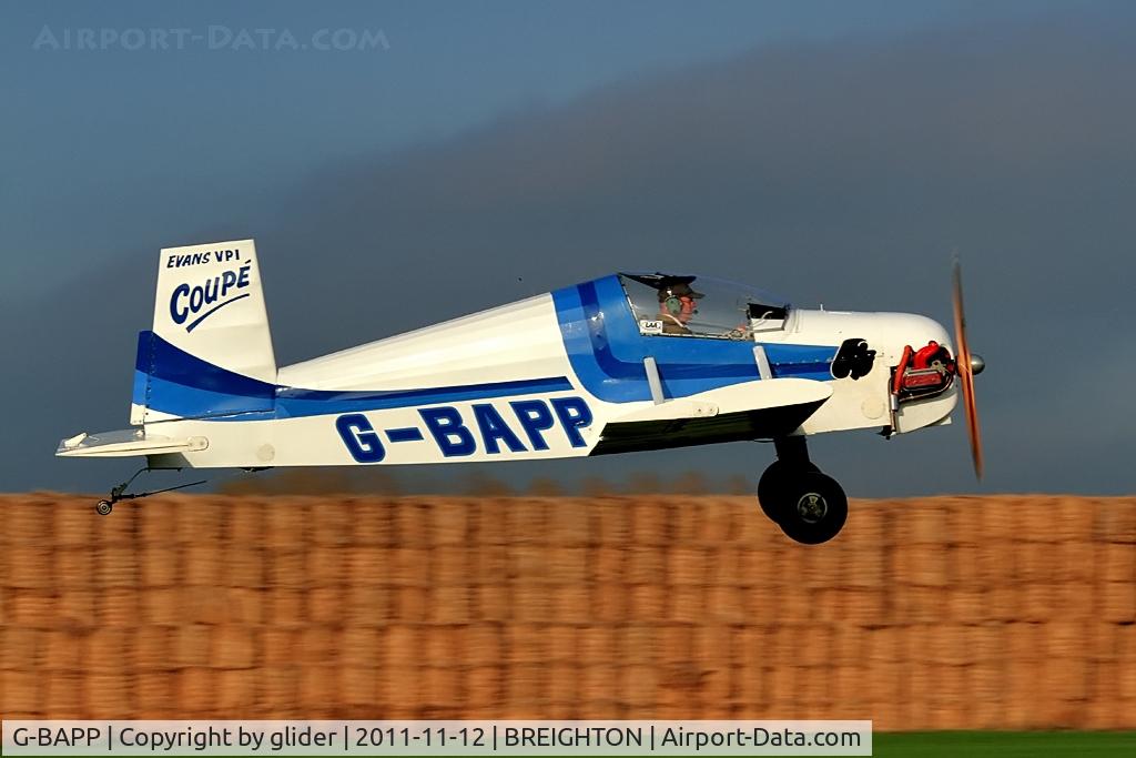 G-BAPP, 1974 Evans VP-1 Coupe C/N PFA 1580, Looks better with a canopy!!