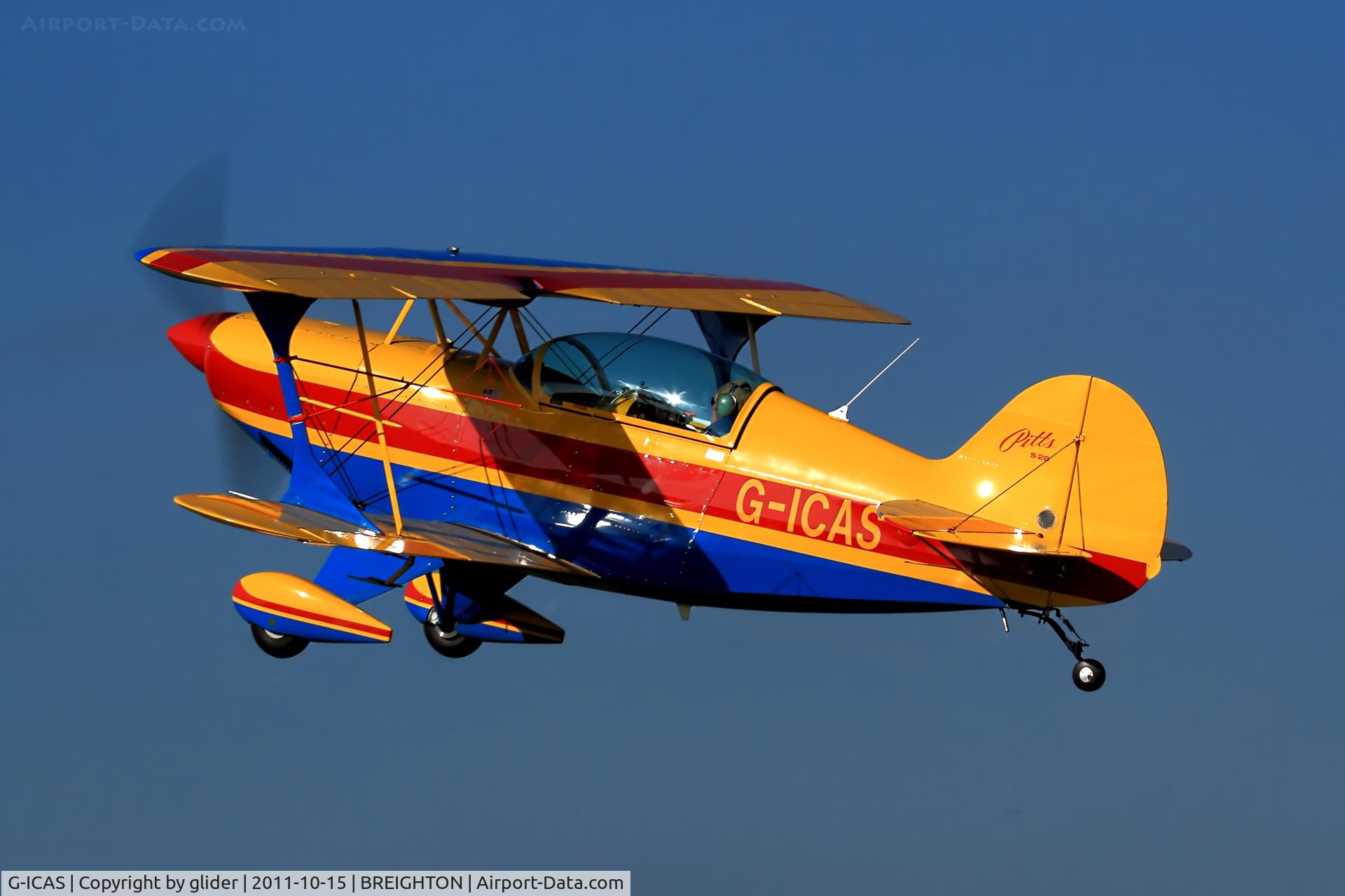 G-ICAS, 1996 Aviat Pitts S-2B Special C/N 5344, Wonderful splash of colour on the day!!
