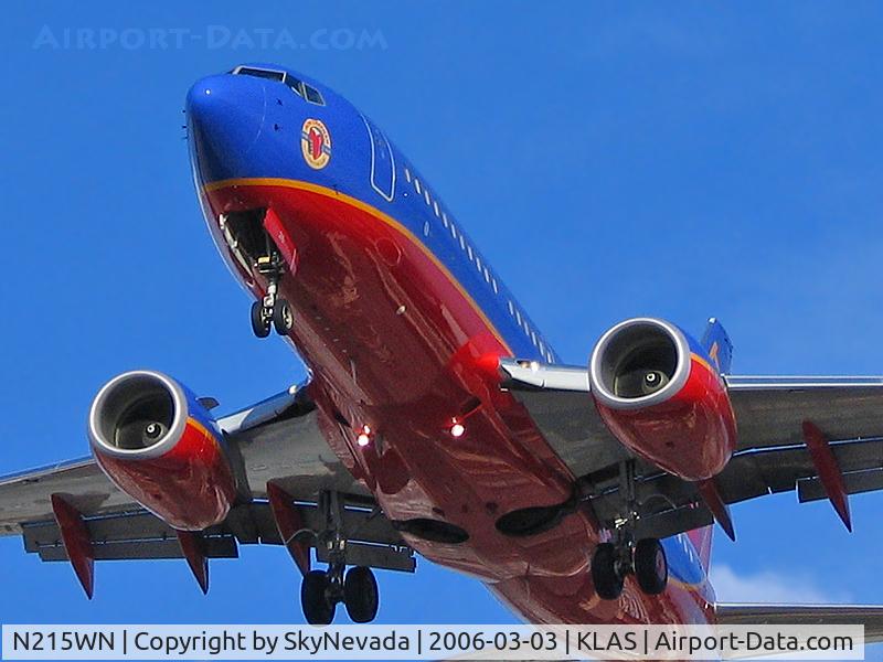 N215WN, 2005 Boeing 737-7H4 C/N 32487, Southwest Airlines