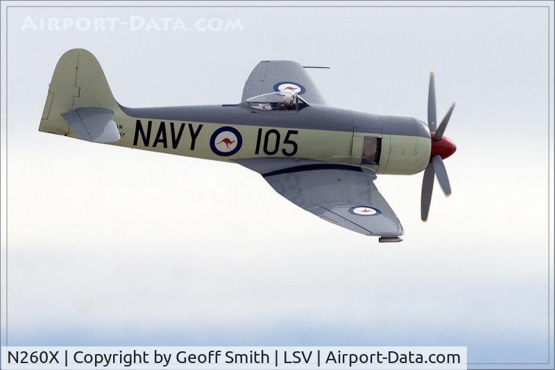 N260X, 1951 Hawker Sea Fury FB11 C/N 41H/636334, Hawker Sea Fury