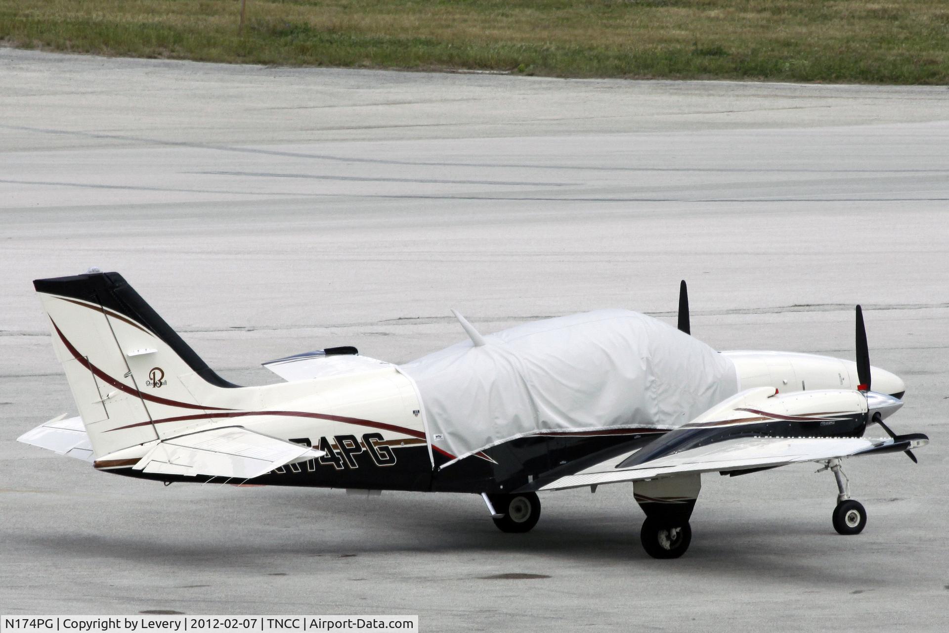 N174PG, 1985 Beech 58 Baron C/N TH-1471, Parked at GEN ramp.