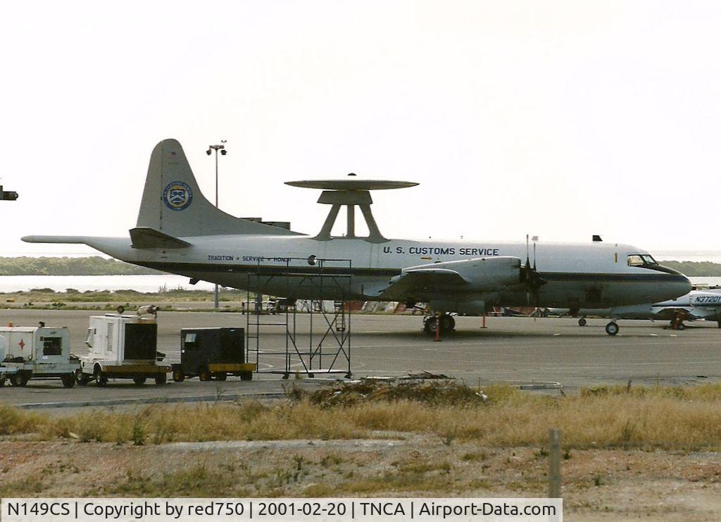 N149CS, 1968 Lockheed P-3B-HW Orion C/N 185-5262, Photograph by Edwin van Opstal with permission. Scanned from a color print.