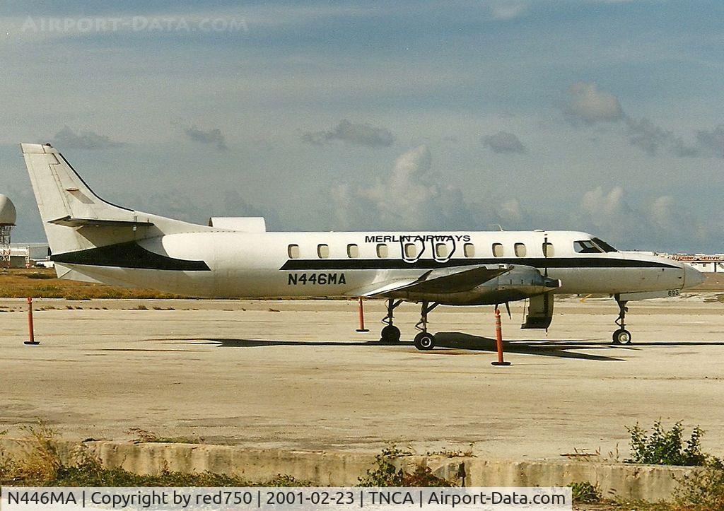 N446MA, 1987 Fairchild SA-227AC Metro III C/N AC-693B, Photograph by Edwin van Opstal with permission. Scanned from a color print.