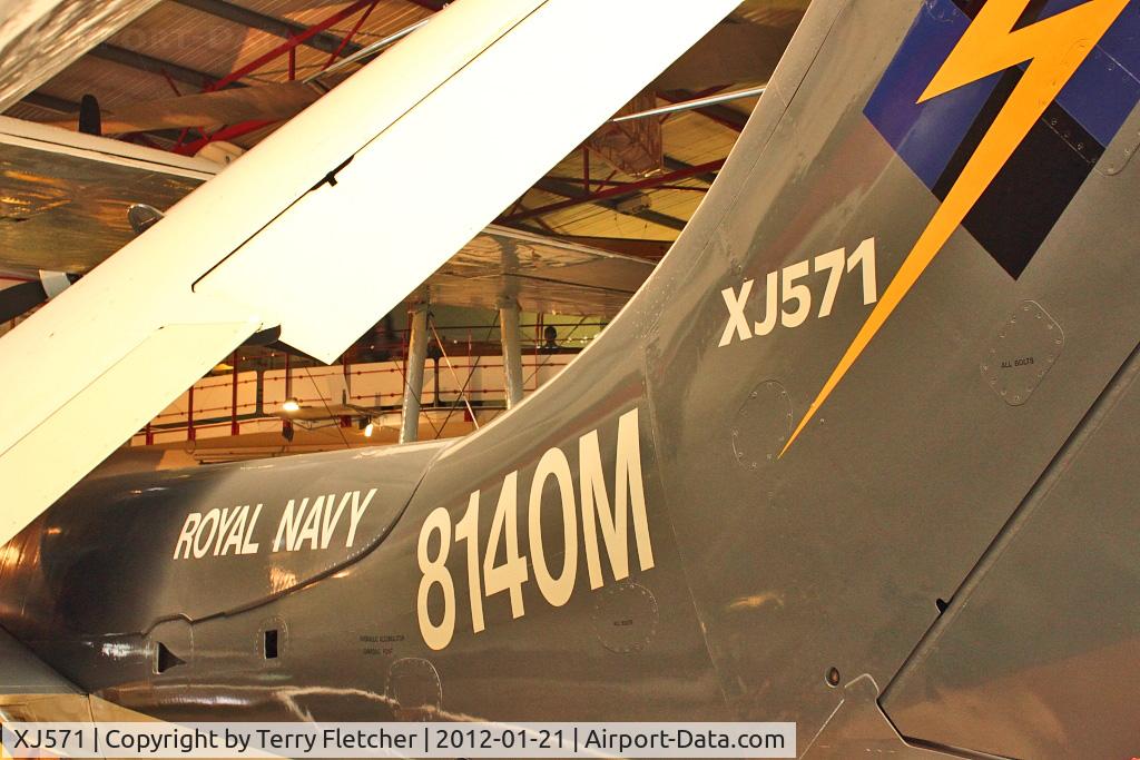 XJ571, 1960 De Havilland DH-110 Sea Vixen FAW.2 C/N 10053, XJ571 (R-242), 1960 De Havilland DH-110 Sea Vixen FAW.2, c/n: 10053 at Solent Sky Museum at Southampton