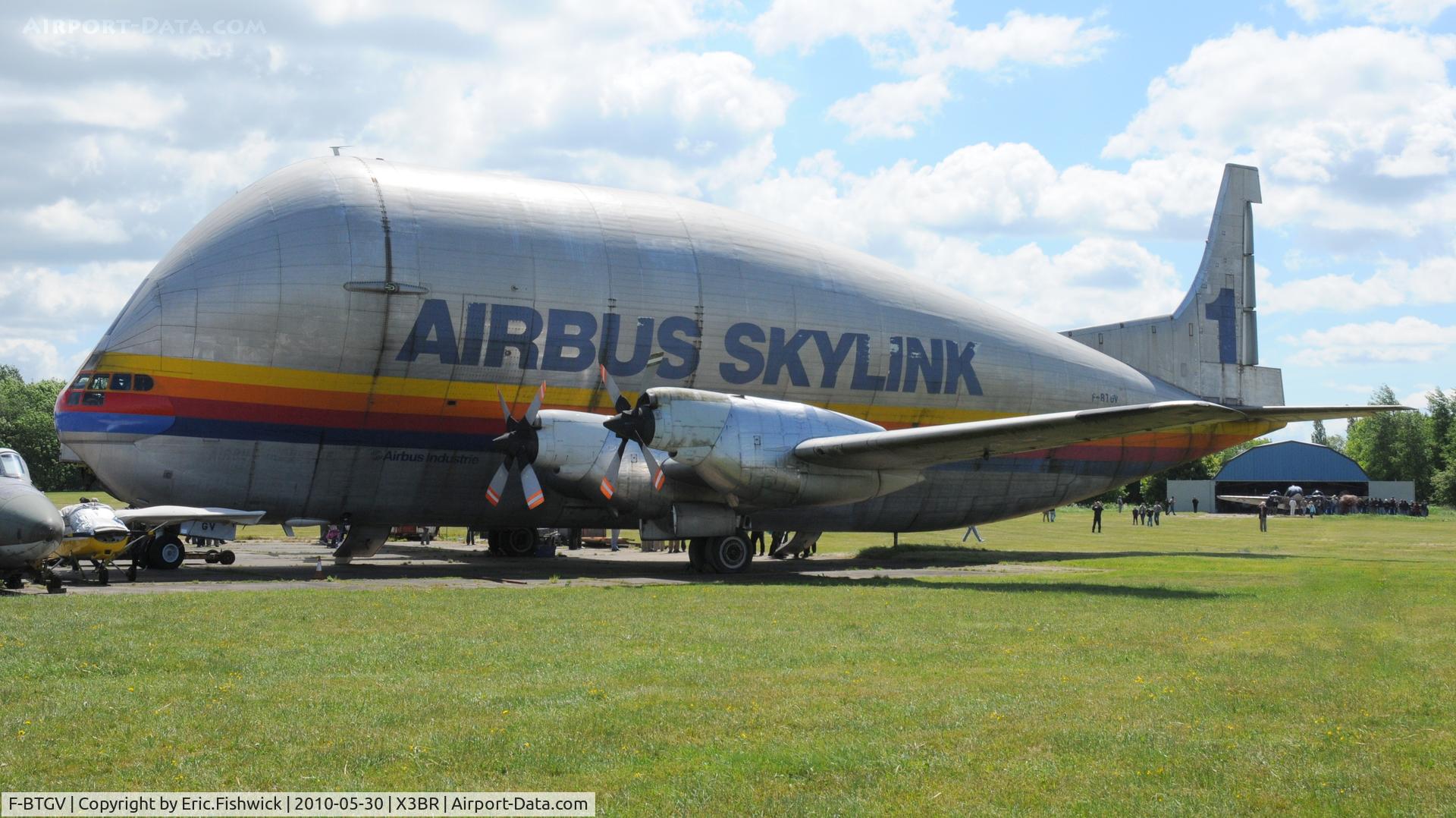 F-BTGV, Aero Spacelines 377SGT Super Guppy Turbine C/N 0001, Extraordinary Aero Spacelines 377SGT Super Guppy Turbine at Bruntingthorpe Cold War Jets Open Day - May 2010
