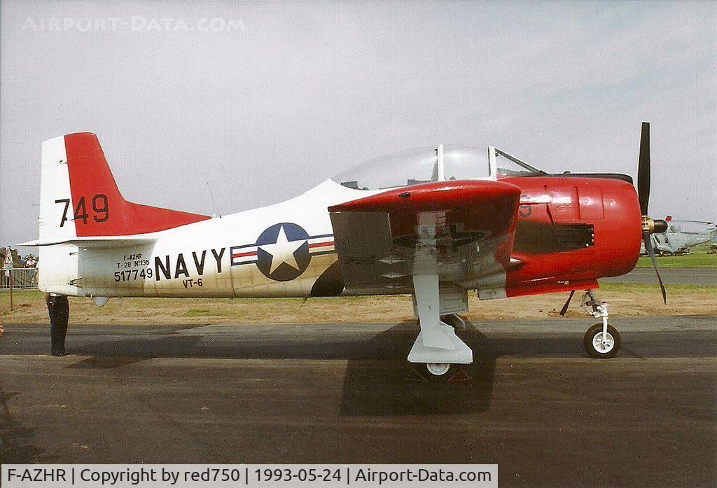 F-AZHR, North American T-28A Fennec C/N 174-602, Photograph by Edwin van Opstal with permission. Scanned from a color print.