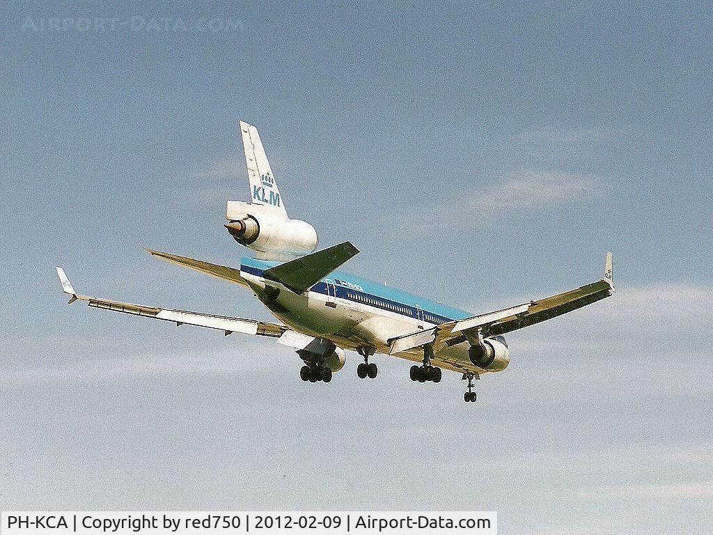 PH-KCA, 1993 McDonnell Douglas MD-11 C/N 48555, Photograph by Edwin van Opstal with permission. Scanned from a color print.