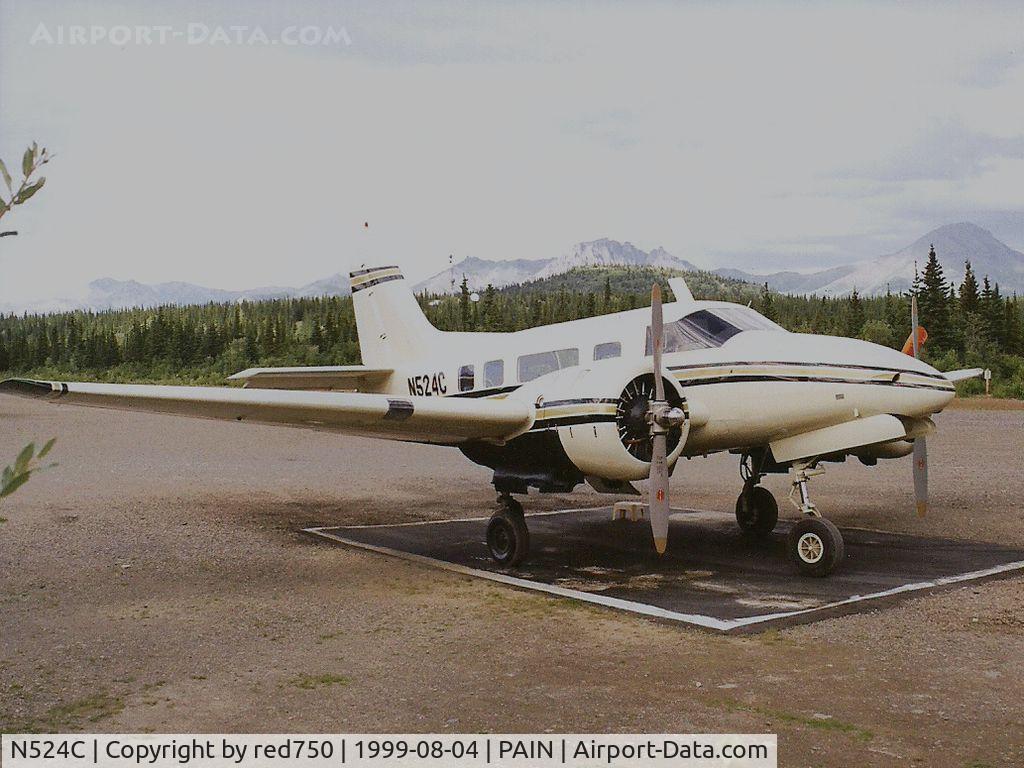 N524C, 1952 Beech C-45H Expeditor C/N AF-523, Photograph by Edwin van Opstal with permission. Scanned from a color print. Taken at Denali National Park Alaska.