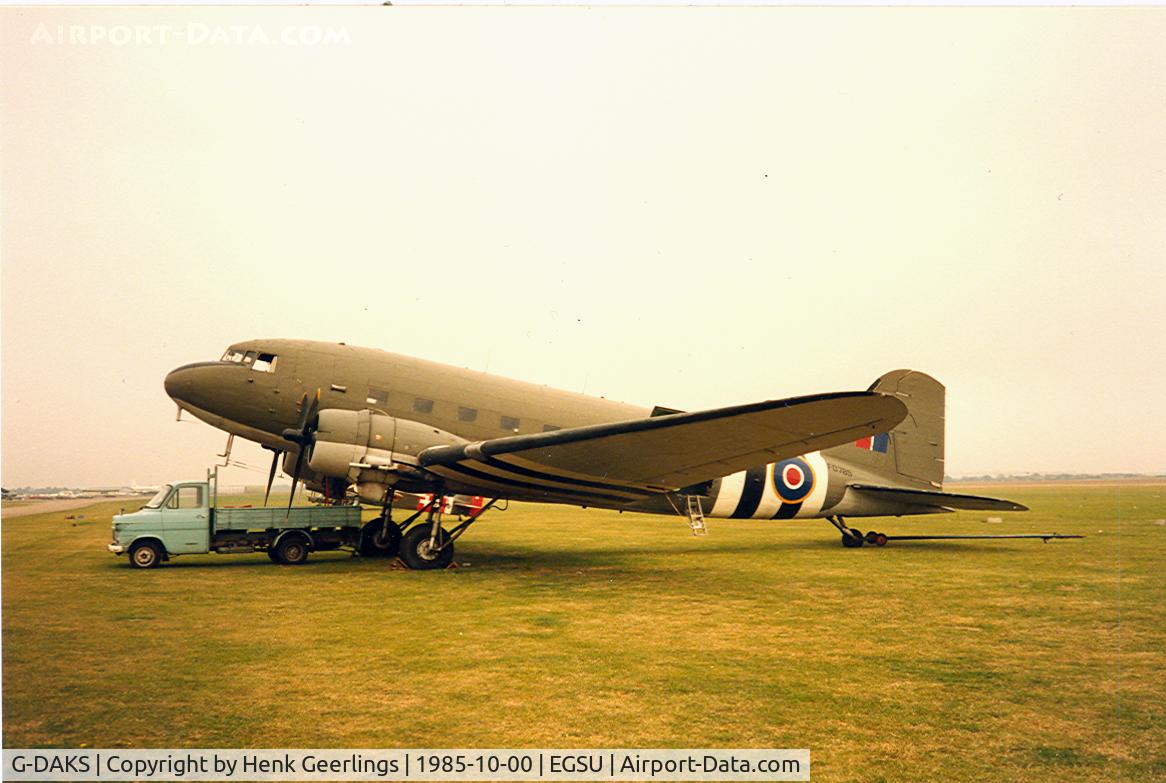 G-DAKS, 1943 Douglas C-47A-75-DL Skytrain C/N 19347, Duxford Oct 1985