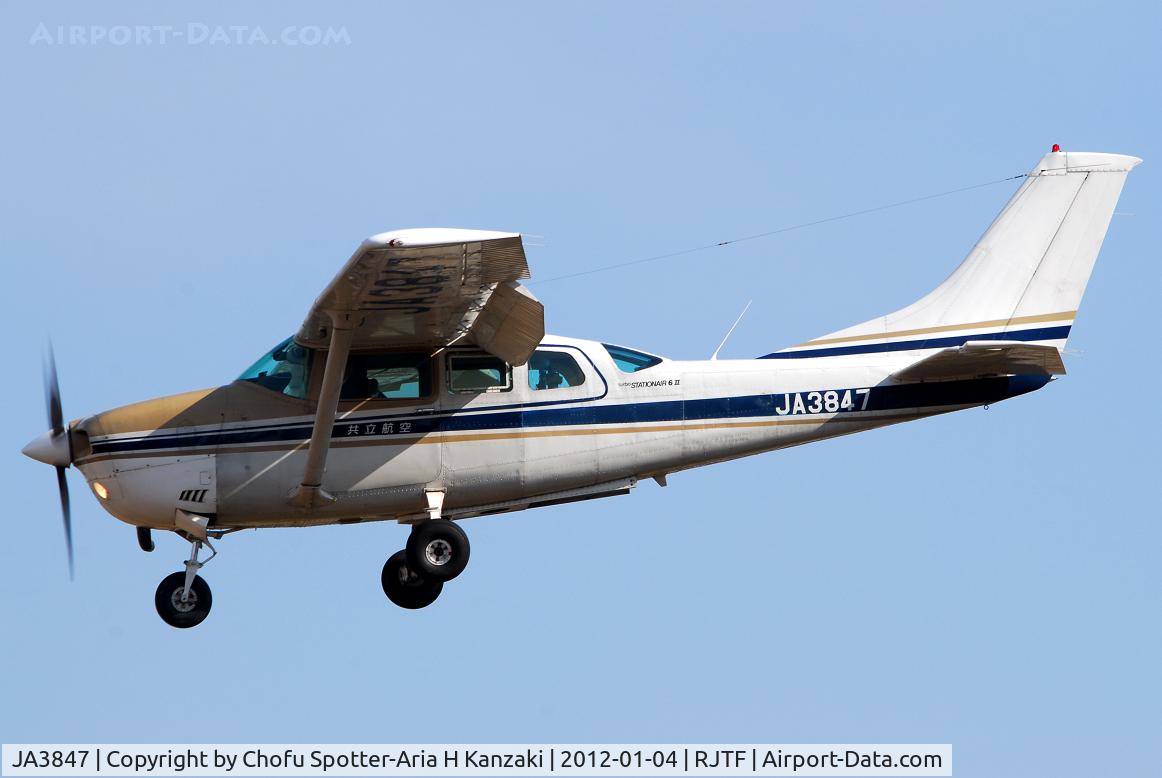 JA3847, 1979 Cessna TU206G 6 II Turbo Stationair C/N U20604780, NikonD200+TAMRON AF 200-500mm F/5-6.3 LD IF