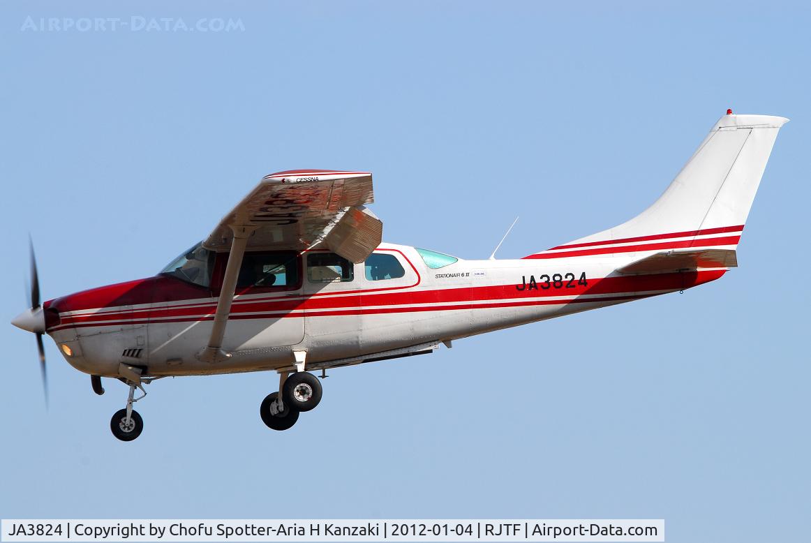 JA3824, 1979 Cessna TU206G 6 II Turbo Stationair C/N U20604888, NikonD200+TAMRON AF 200-500mm F/5-6.3 LD IF
