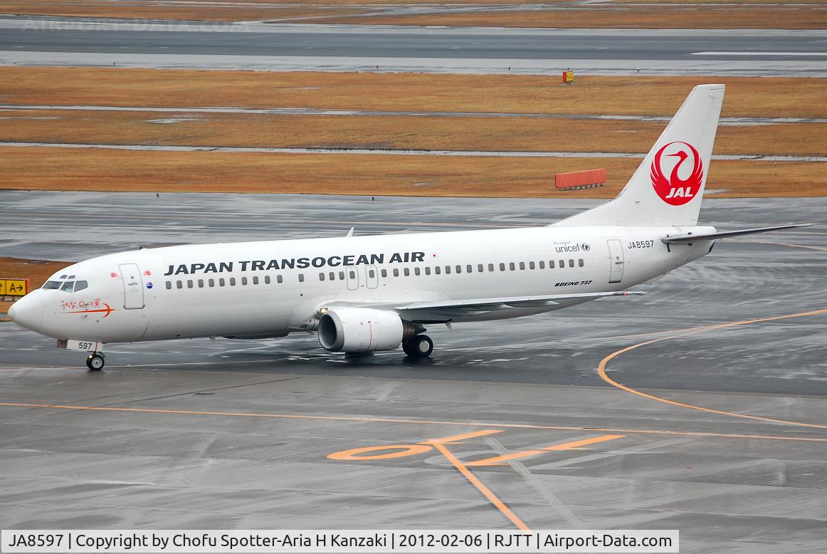 JA8597, 1998 Boeing 737-4Q3 C/N 27660, NikonD200+TAMRON SP AF 70-200mm F/2.8 Di LD [IF]