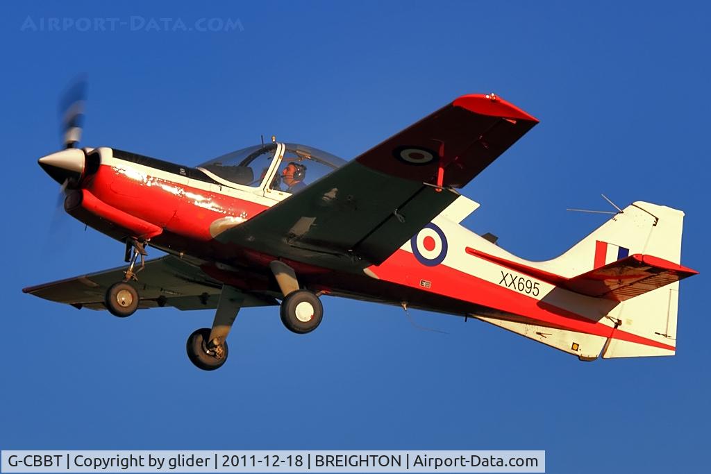 G-CBBT, 1975 Scottish Aviation Bulldog T.1 C/N BH120/344, Havn't seen too many of this type nowadays.