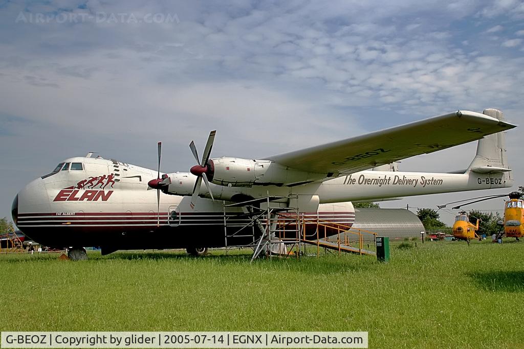 G-BEOZ, 1960 Armstrong Whitworth AW650 Argosy 101 C/N 6660, I liked the twin boom layout!